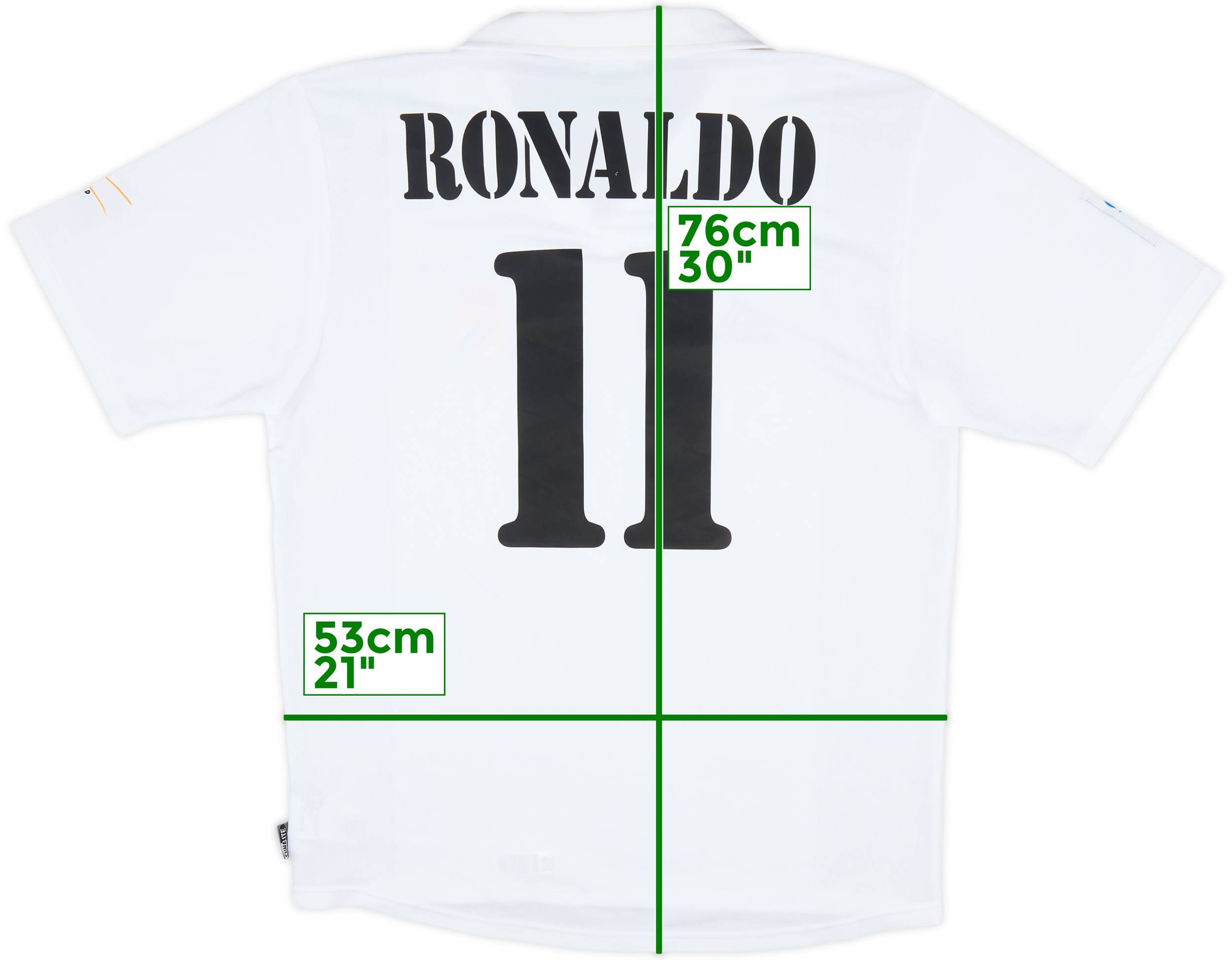 2002-03 Real Madrid Centenary Home Shirt Ronaldo #11 - 7/10 - (M)