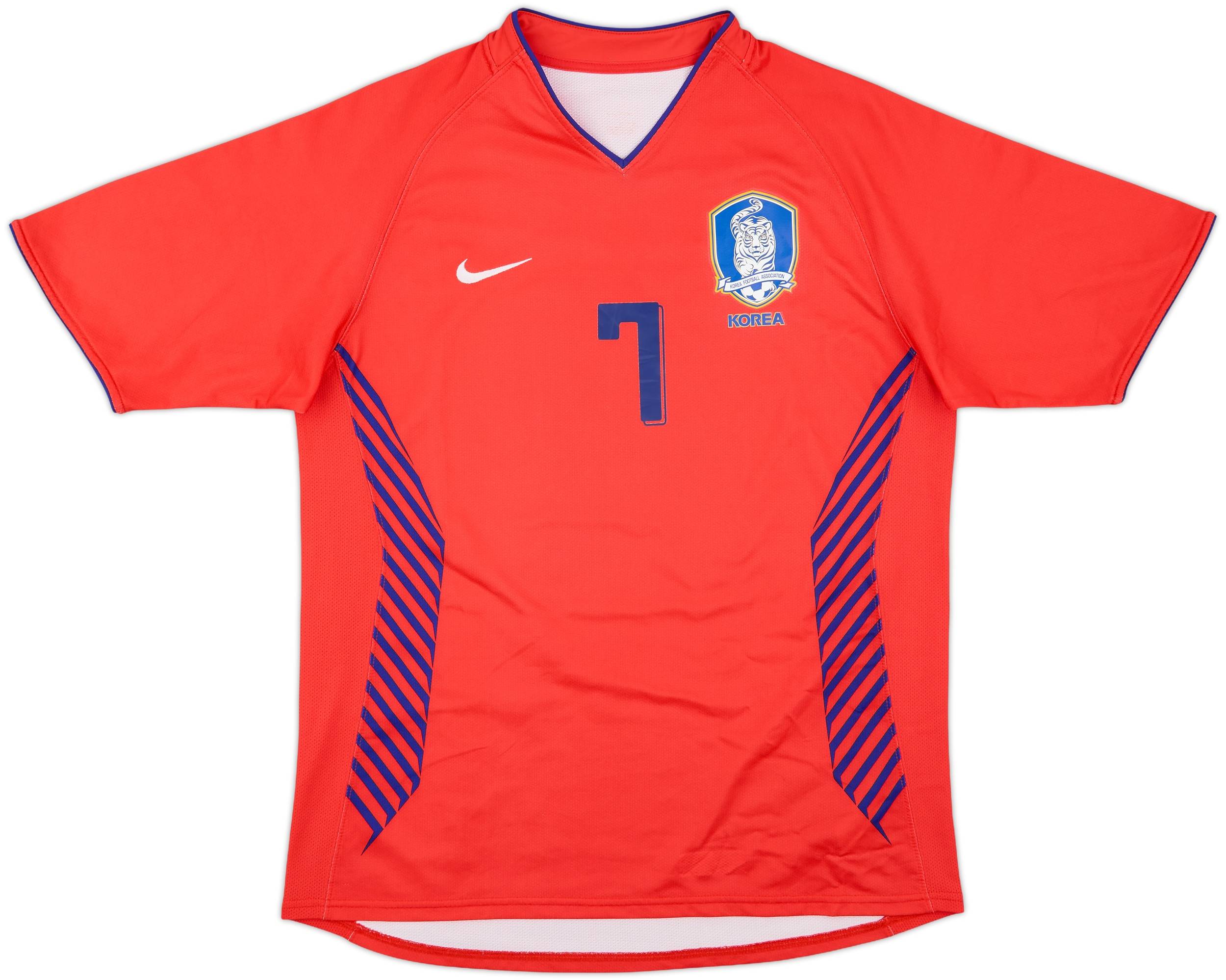 2006-08 South Korea Home Shirt Ji Sung #7 - 8/10 - (L)