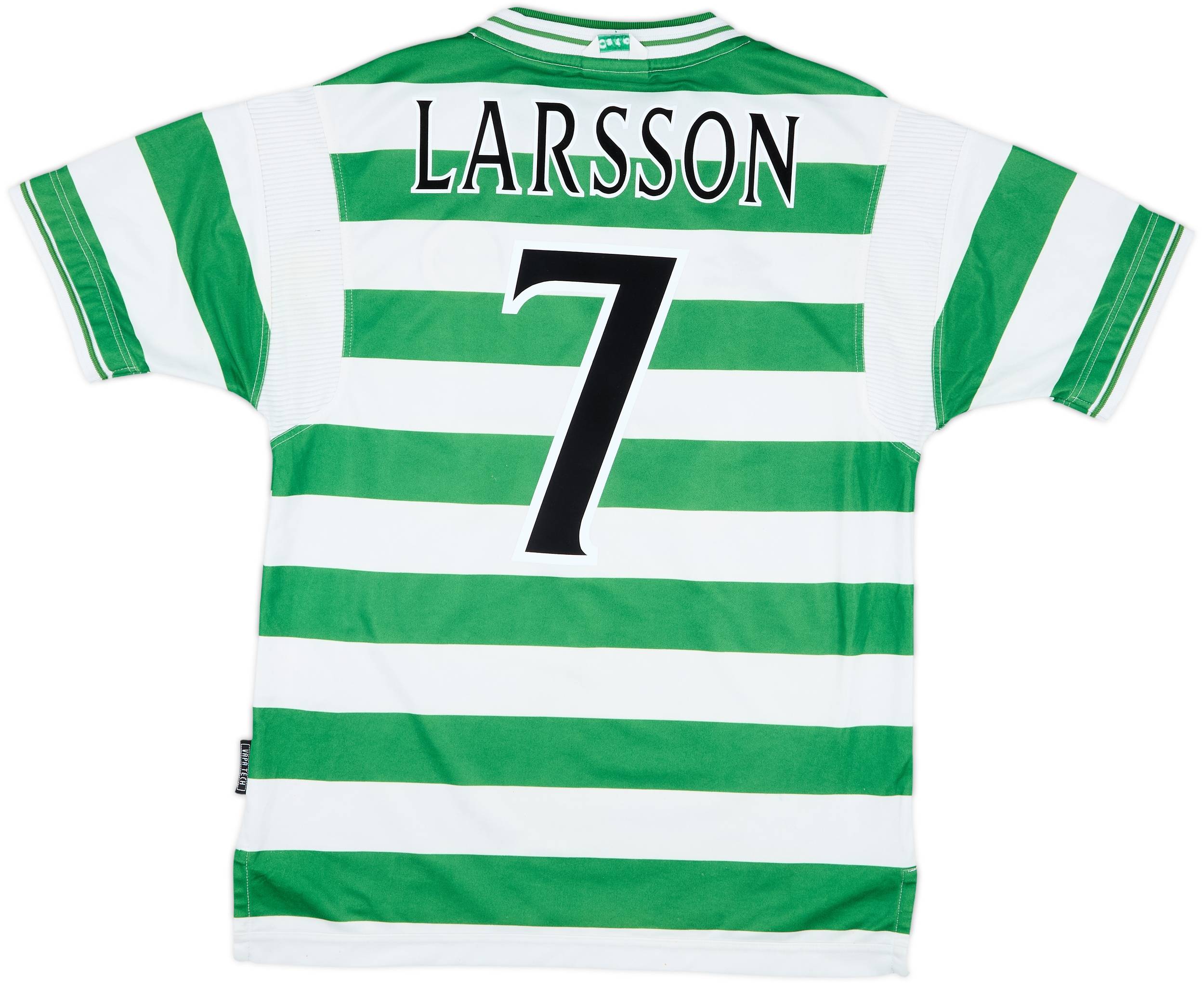 1999-01 Celtic Home Shirt Larsson #7 - 6/10 - (M)