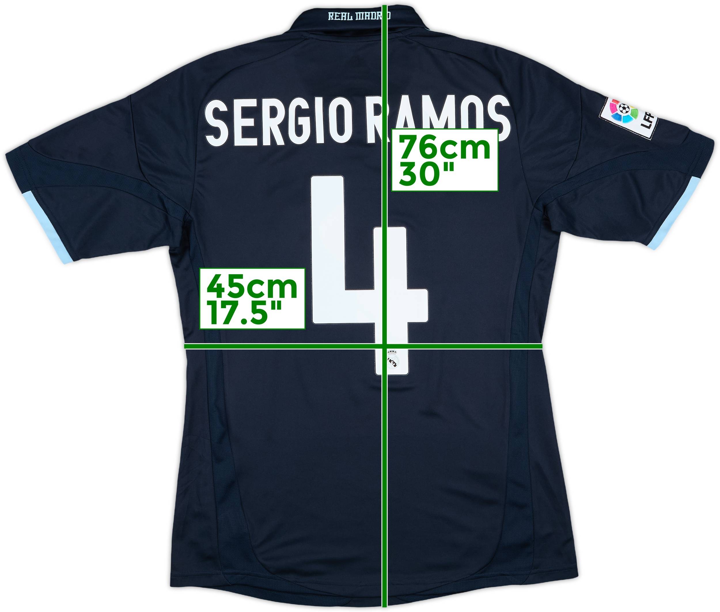 2009-10 Real Madrid Away Shirt Sergio Ramos #4 - 8/10 - (S)