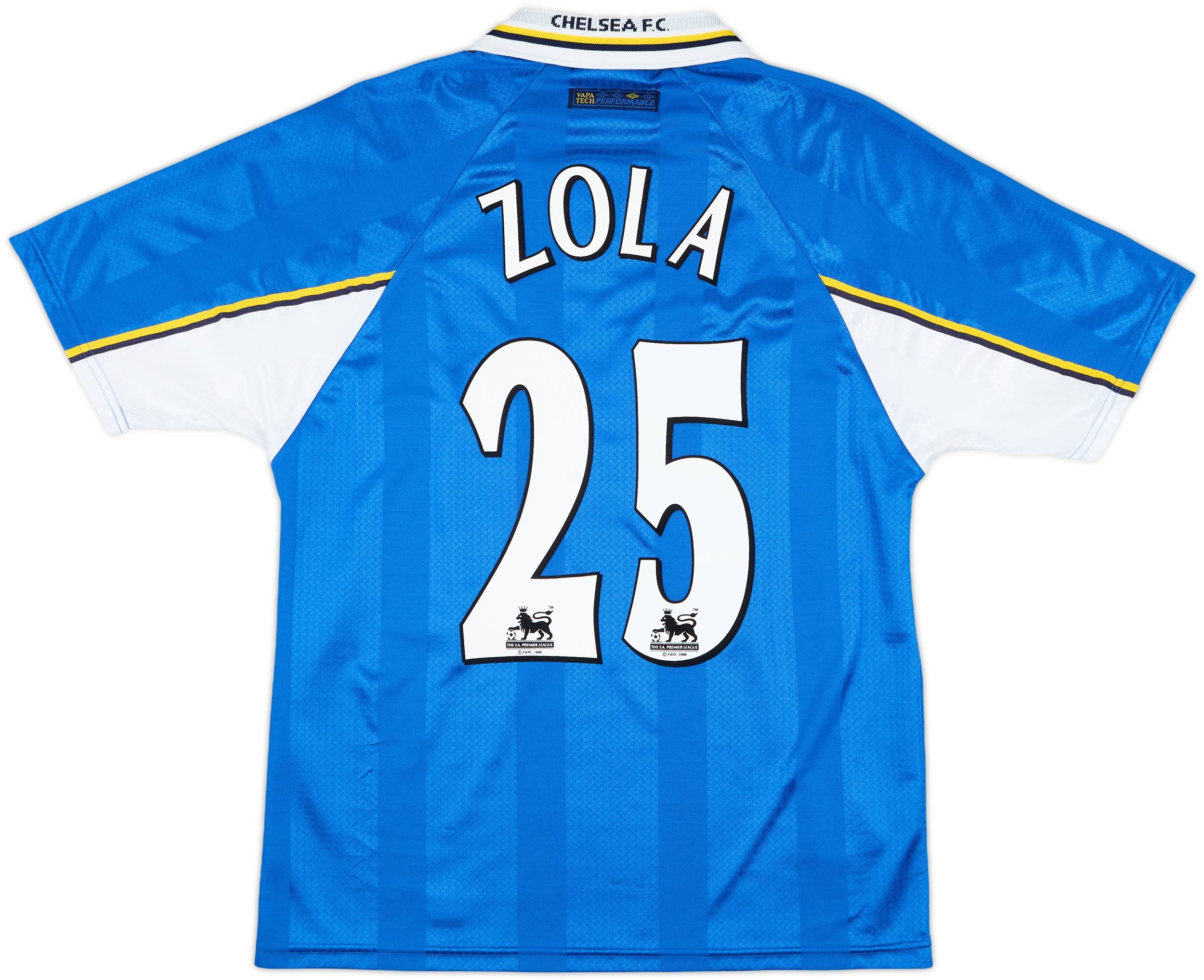 チェルシー 97-99 ゾラ ZOLA #25 Lサイズ 1997-99 Chelsea Home Shirt Zola #25 - 8/10 - (L)