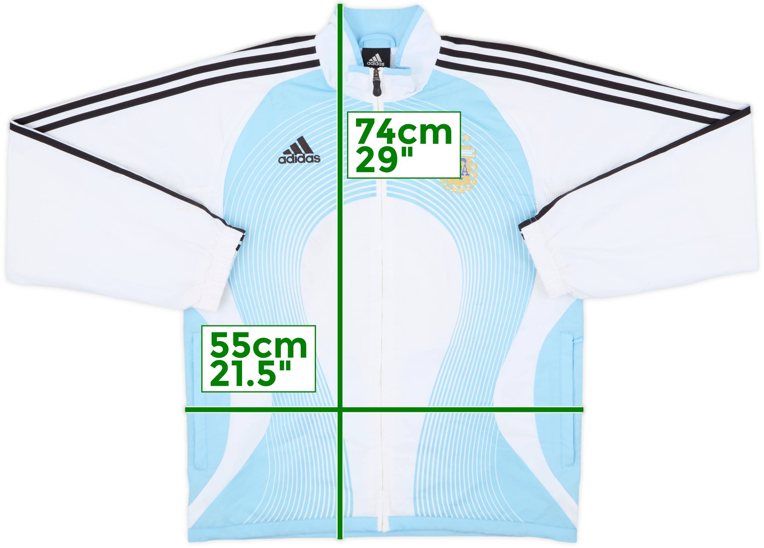 2006-07 Argentina adidas Track Jacket - 6/10 - (S)