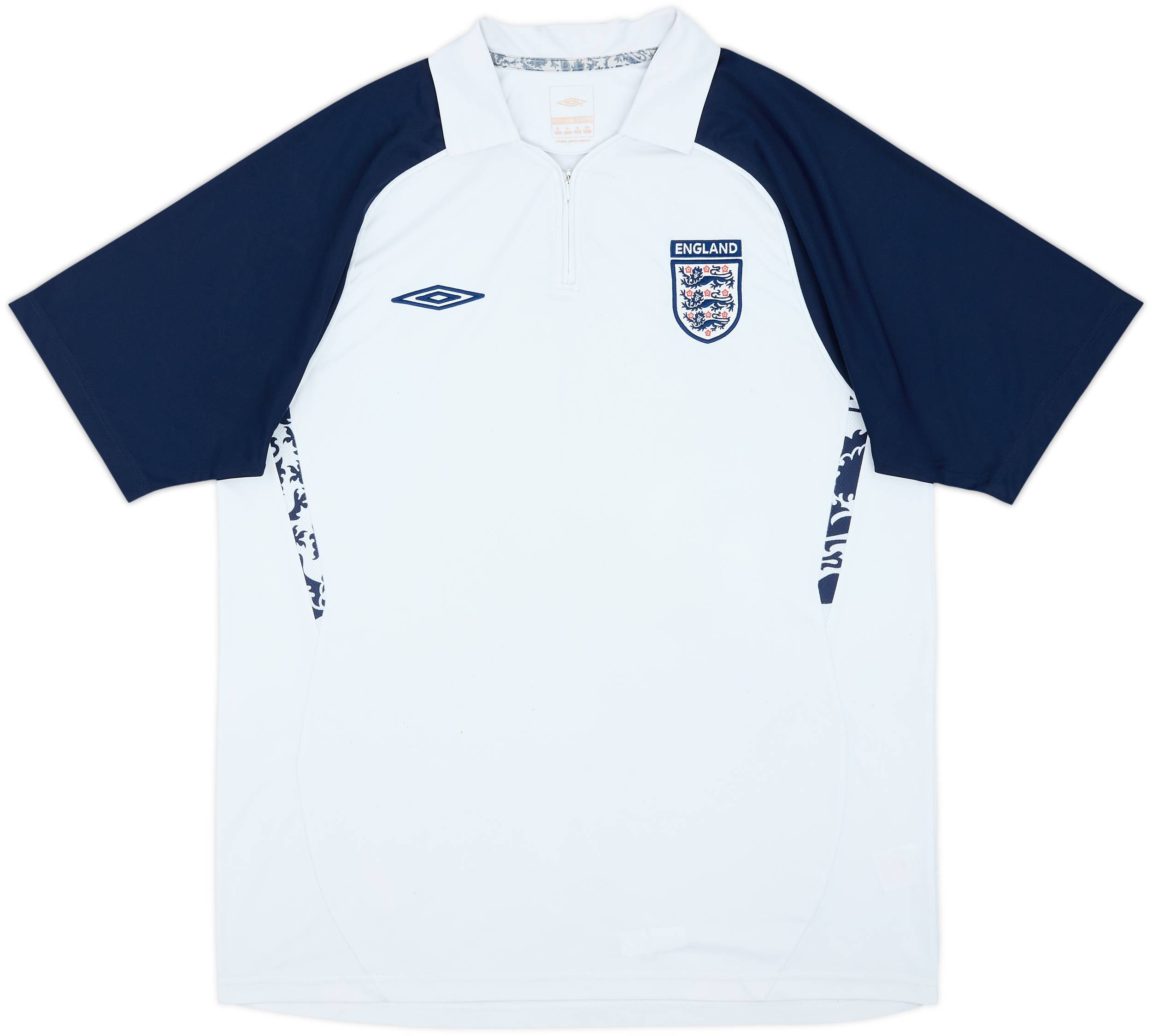 2008-09 England Umbro 1/4 Zip Polo Shirt - 6/10 - (XL)