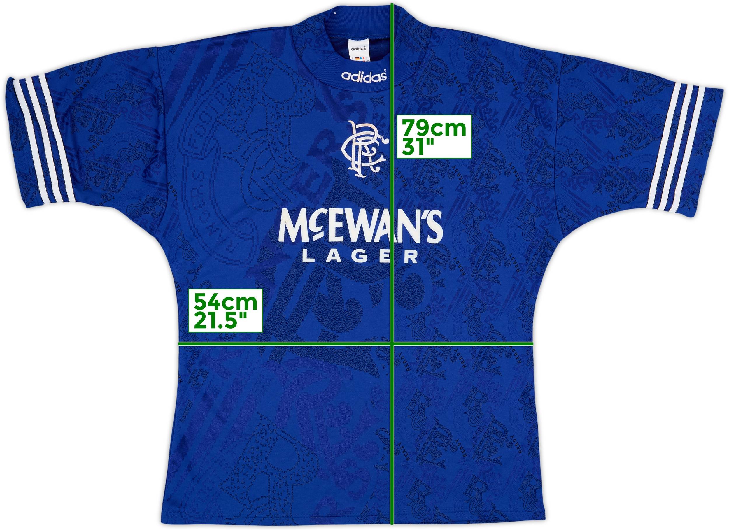 adidas　94〜96 グラスゴー・レンジャーズ adidas Rangers FC シャツ グラスゴーレンジャーズ 94-96