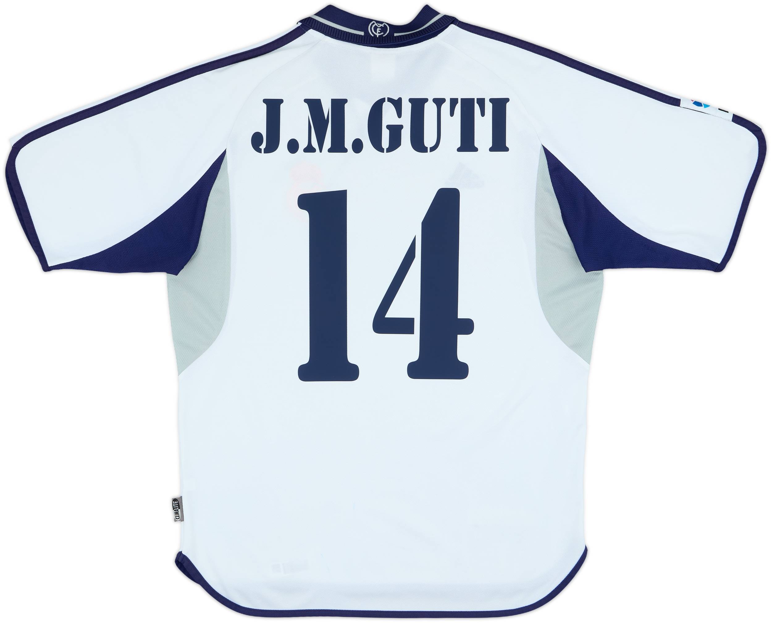 2000-01 Real Madrid Home Shirt J.M.Guti #14 - 6/10 - (M)