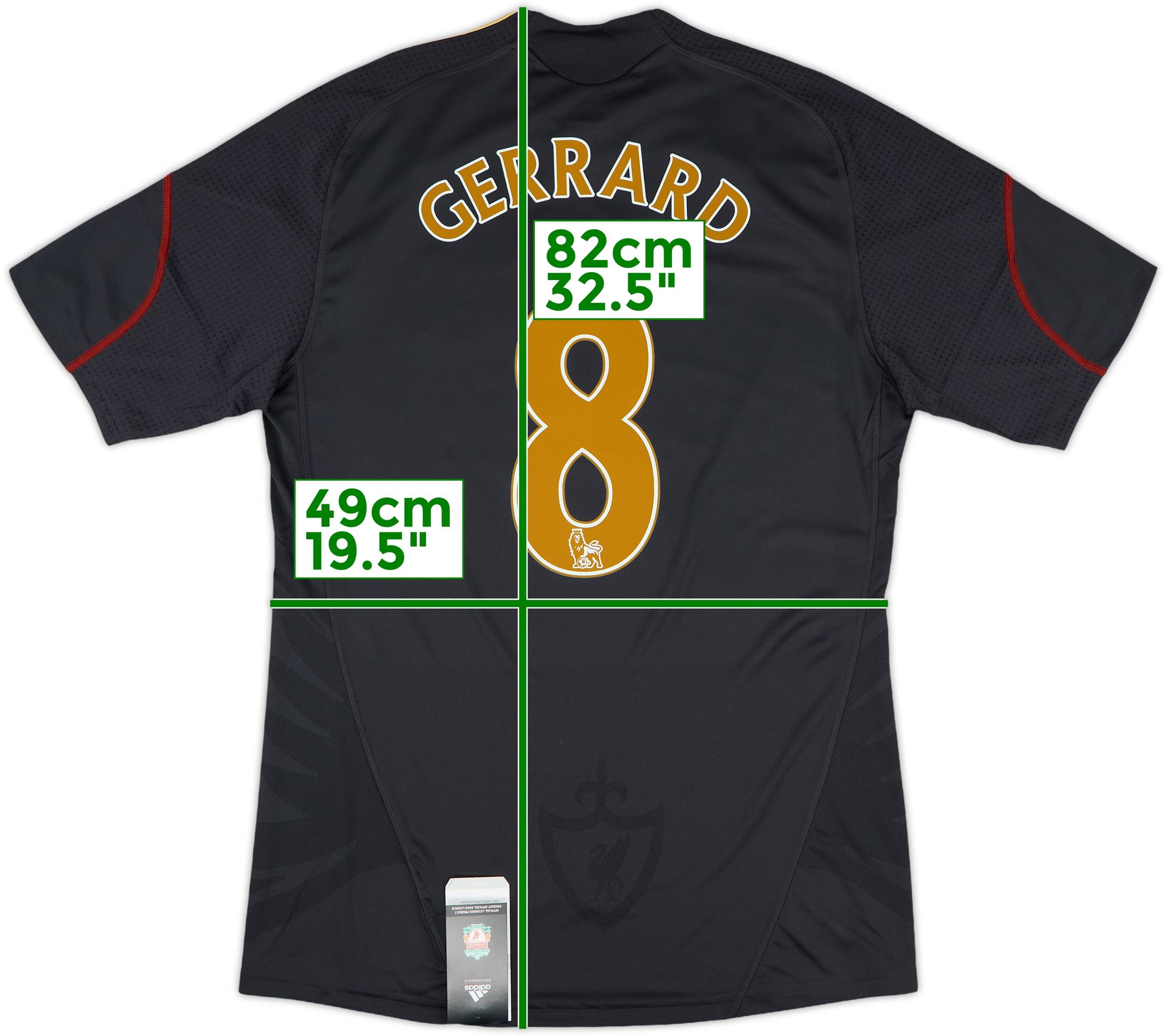 リバプール ジャージ GERRARD 8番 8 Gerrard Liverpool FC Warrior 2012/13 Home Football Shirt