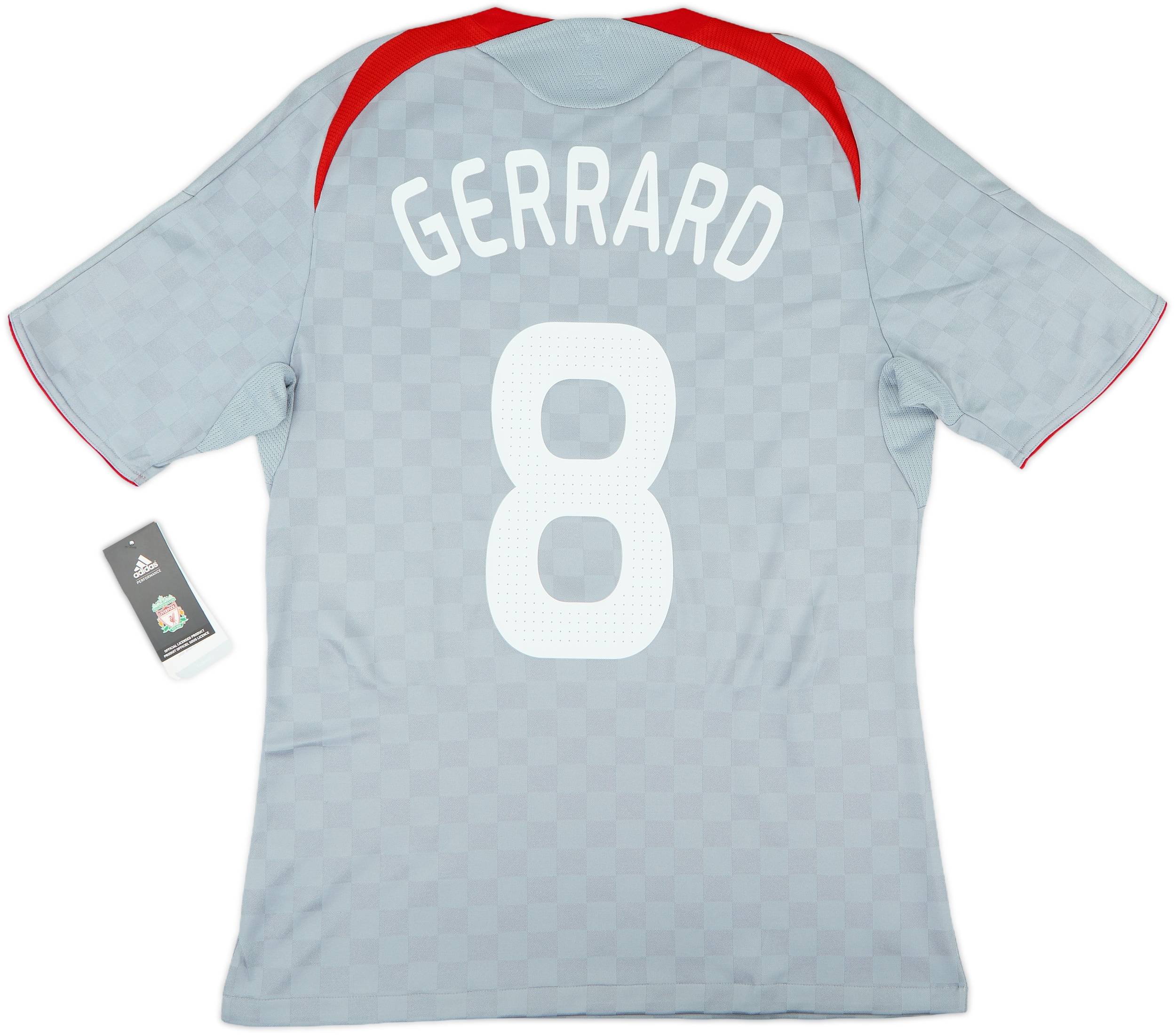 2008-09 Liverpool Away Shirt Gerrard #8 (M)