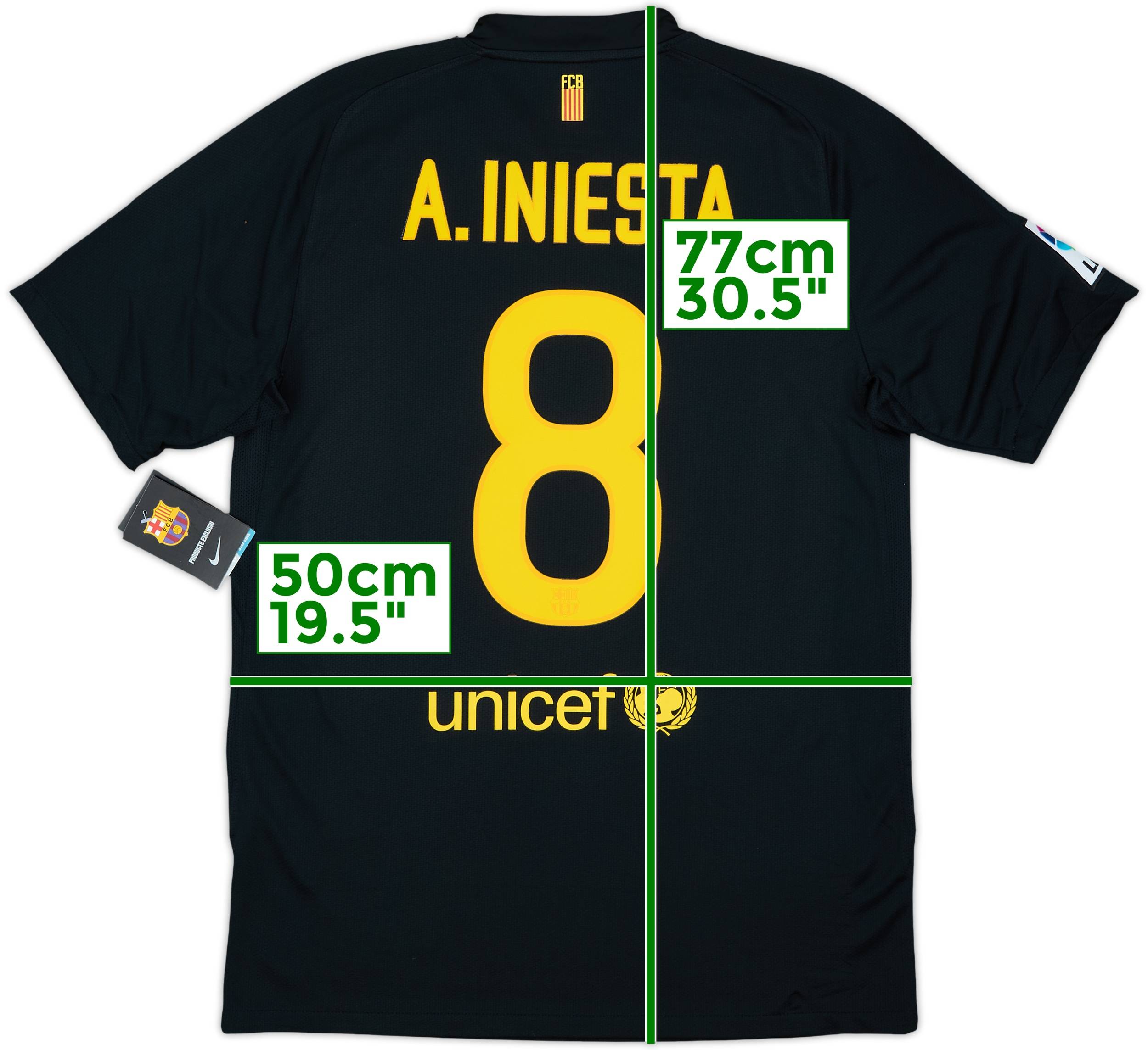 2011-12 Barcelona Away Shirt A.Iniesta #8 (M)