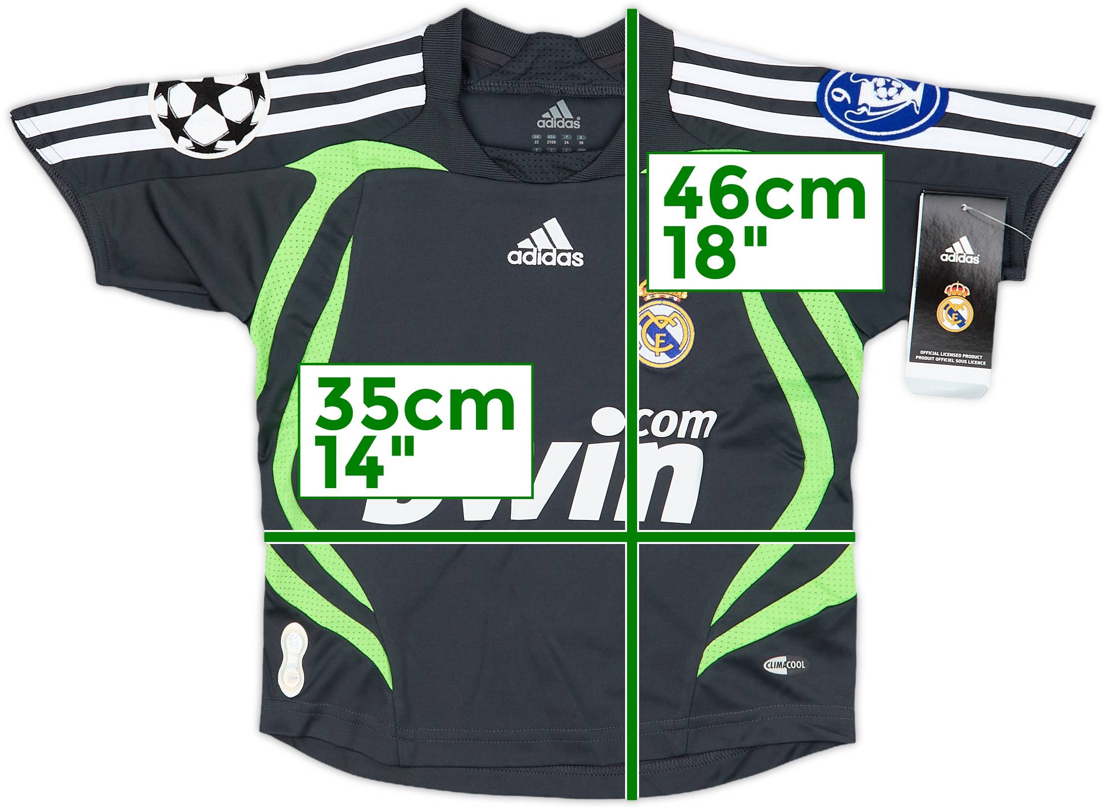 2007-08 Real Madrid CL Third Shirt (3-4 Years)