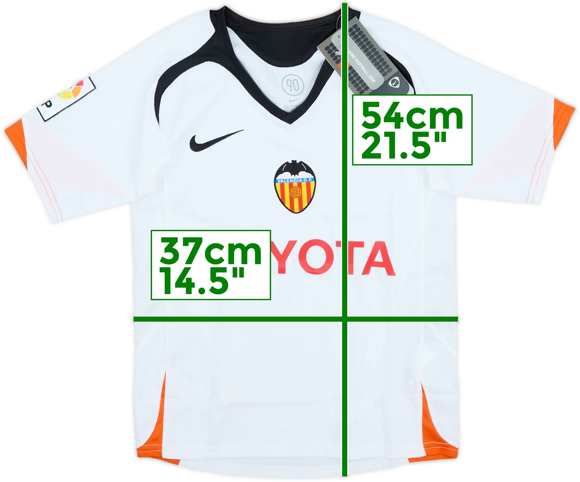 2005-06 Valencia Home Shirt (6-7 Years)