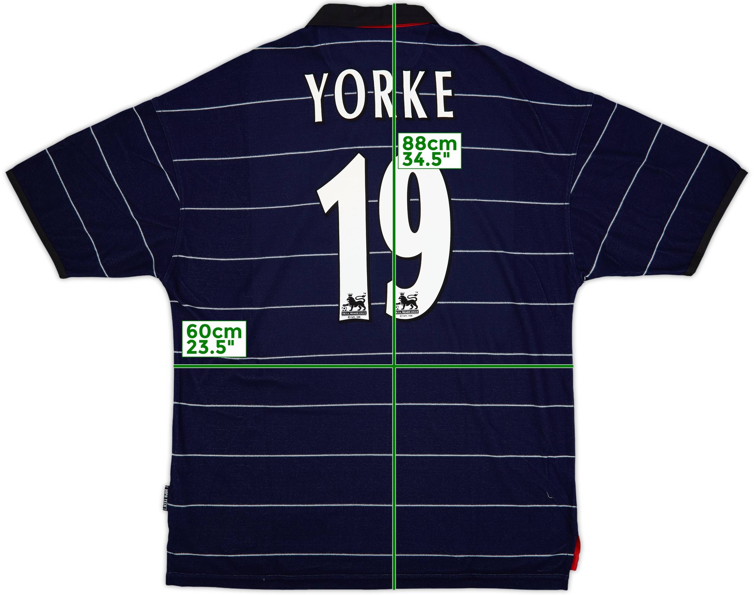 1999-00 Manchester United Away Shirt Yorke #19 (XL)