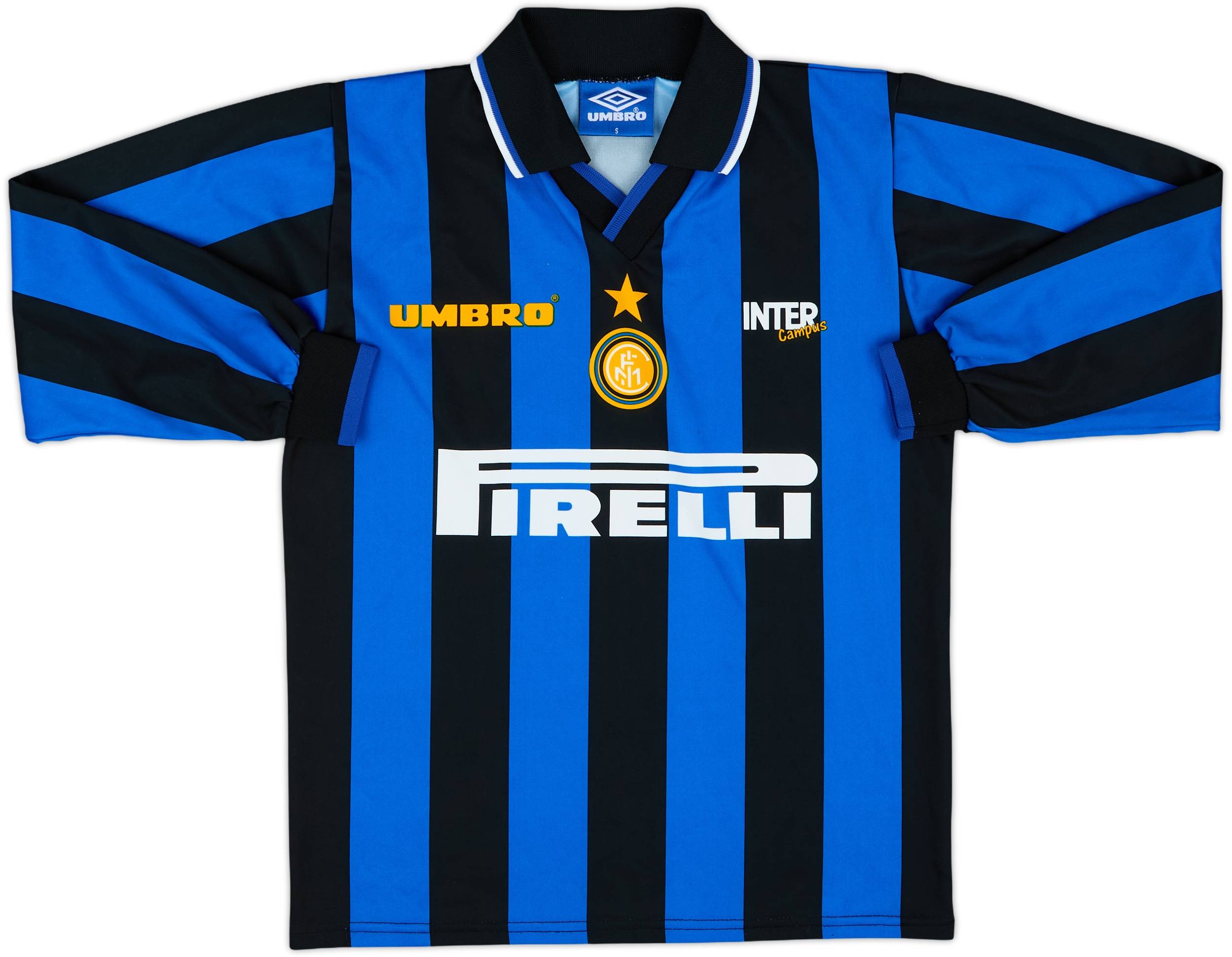 1997-98 Inter Milan Summer Campus L/S Shirt - 8/10 - (S)