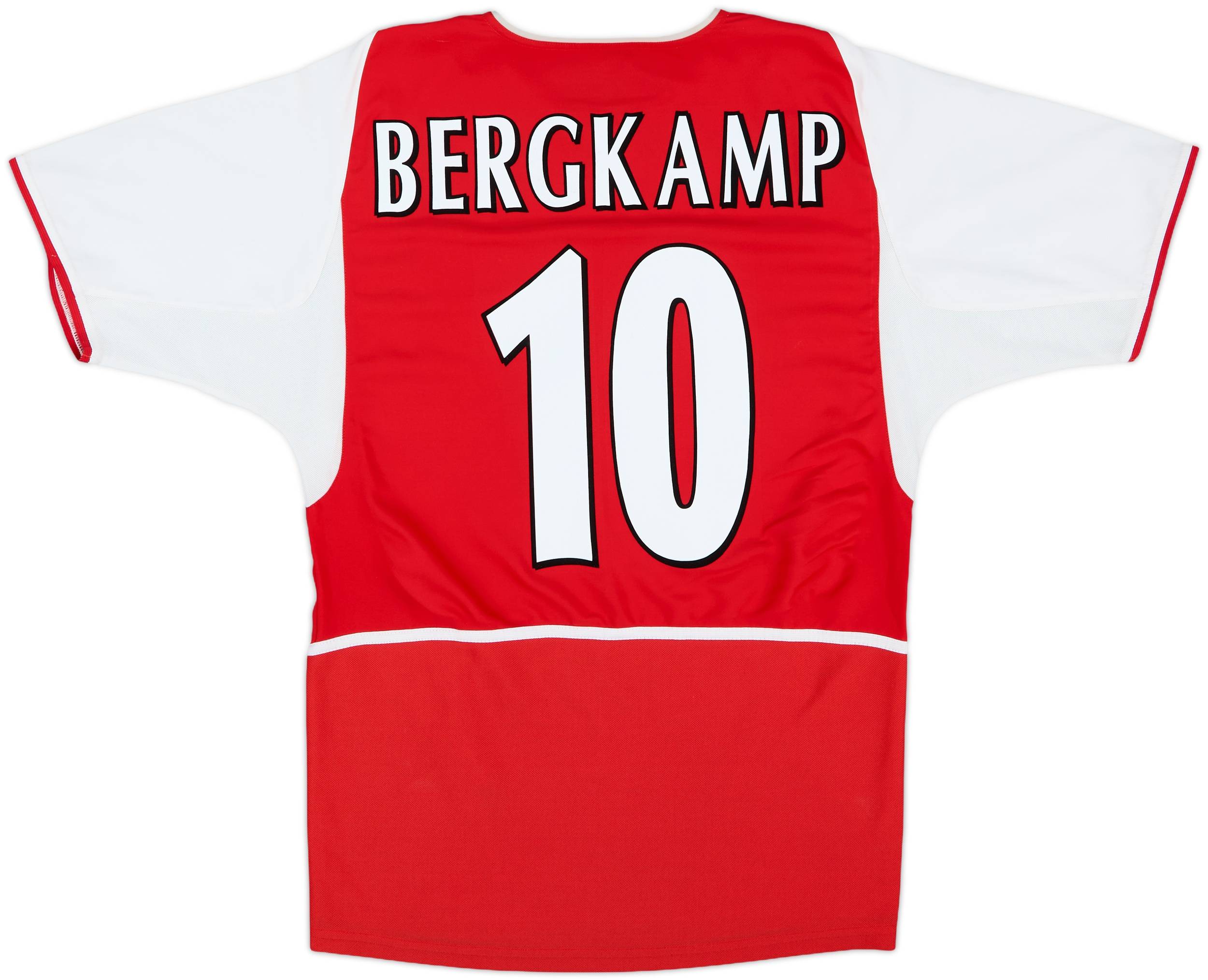 2002-04 Arsenal Home Shirt Bergkamp #10 - 8/10 - (M)