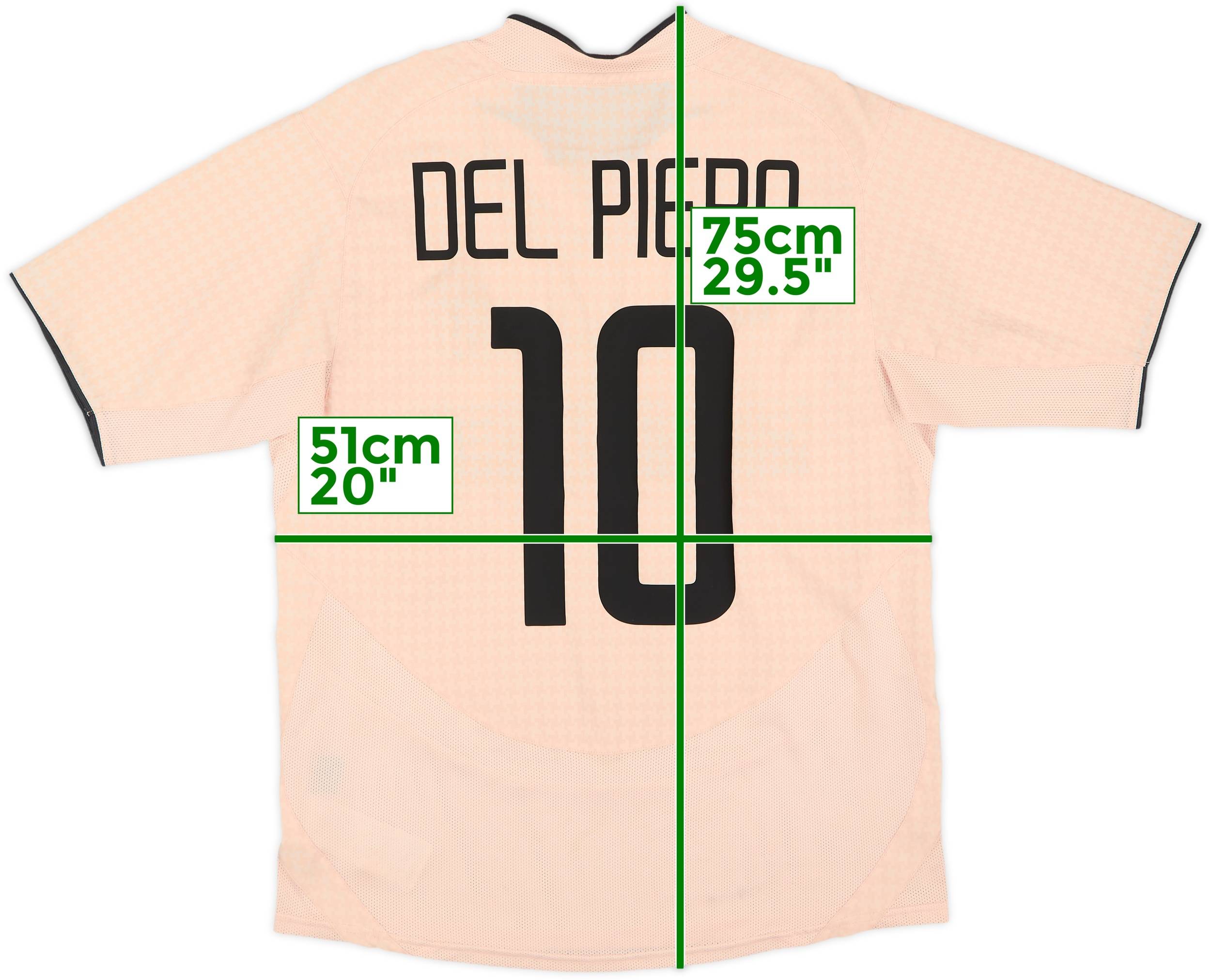 2003-04 Juventus Away Shirt Del Piero #10 - 6/10 - (M)