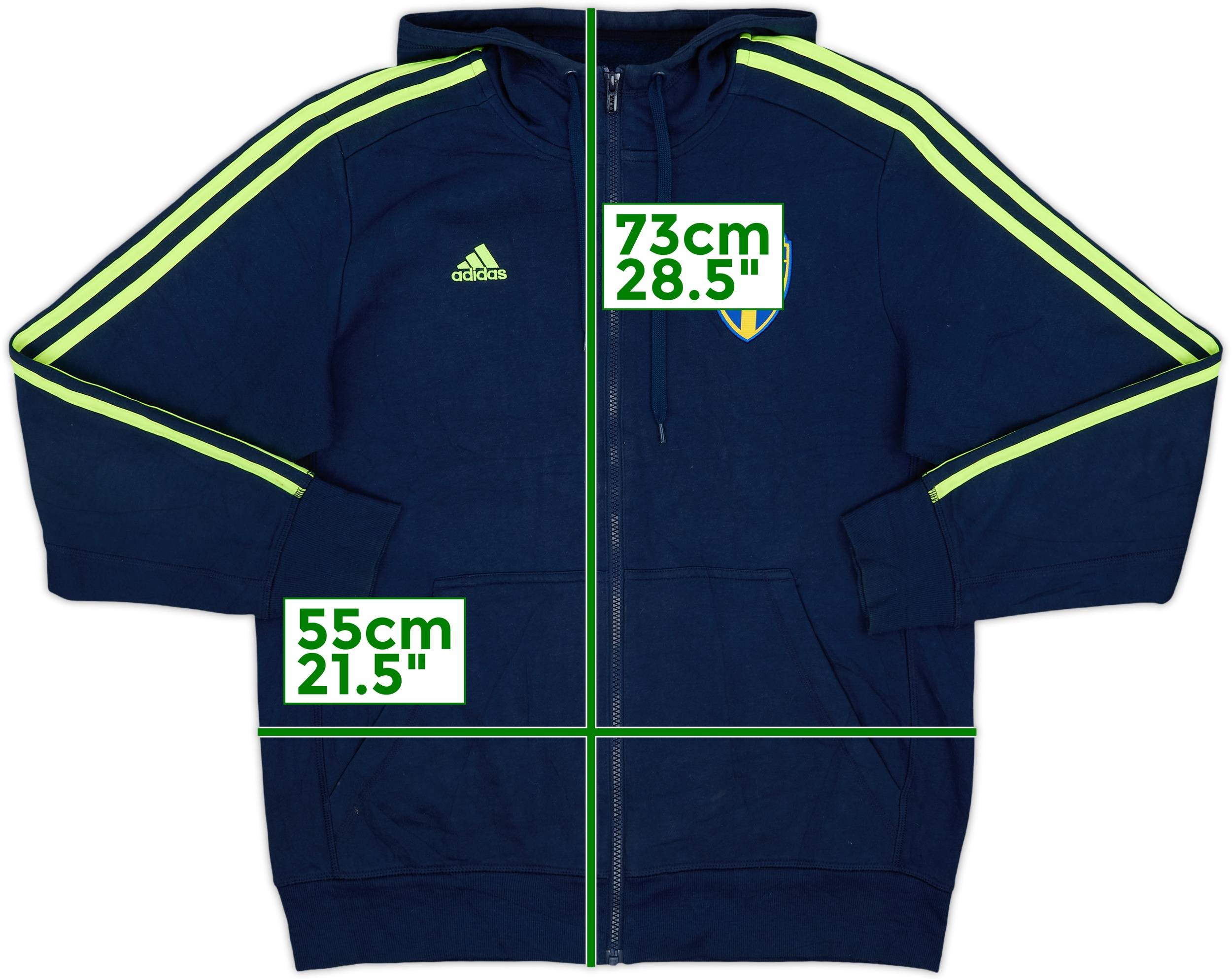 2015-16 Sweden adidas Hooded Track Jacket - 8/10 - (M)