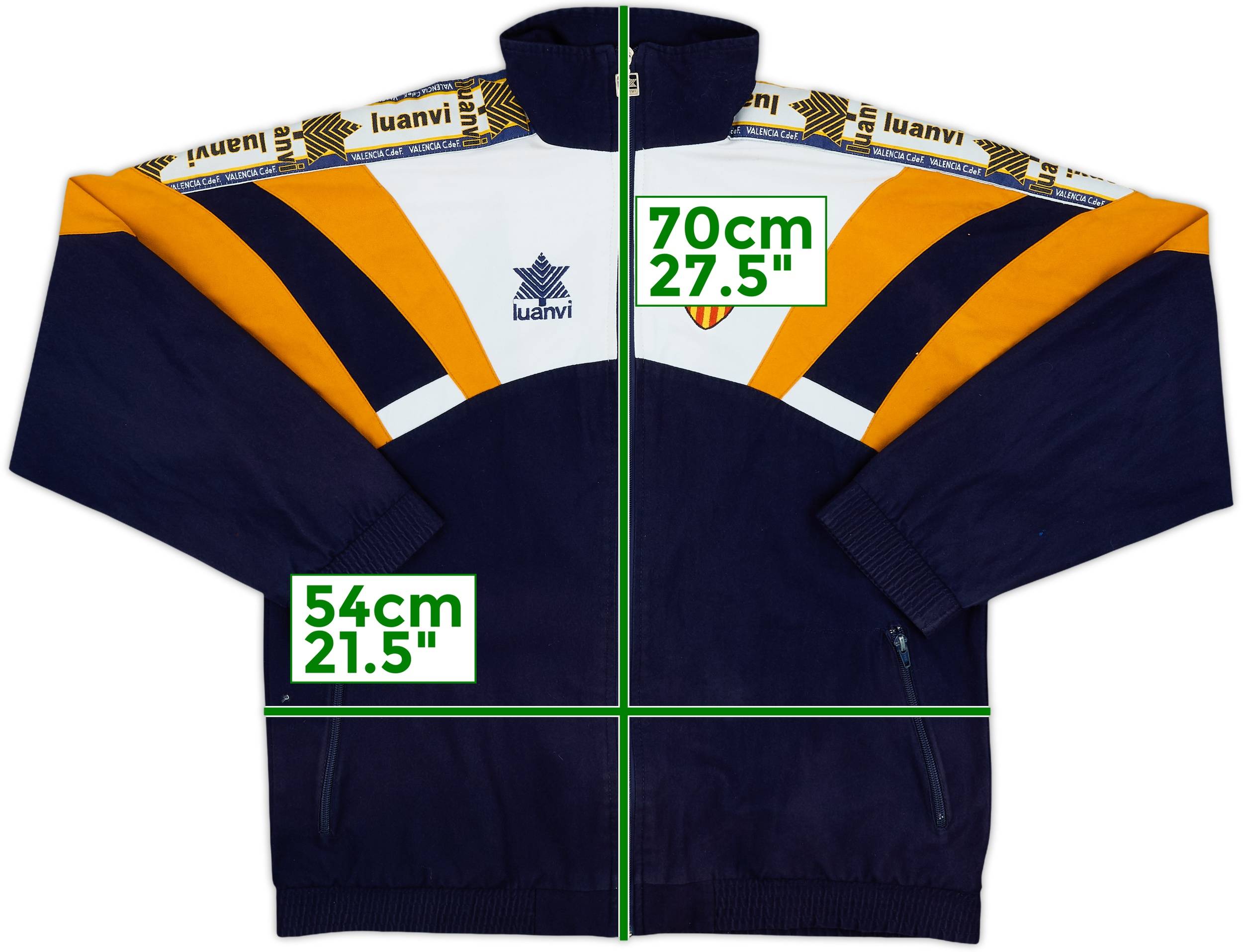 1996-97 Valencia Luanvi Track Jacket - 7/10 - (M)