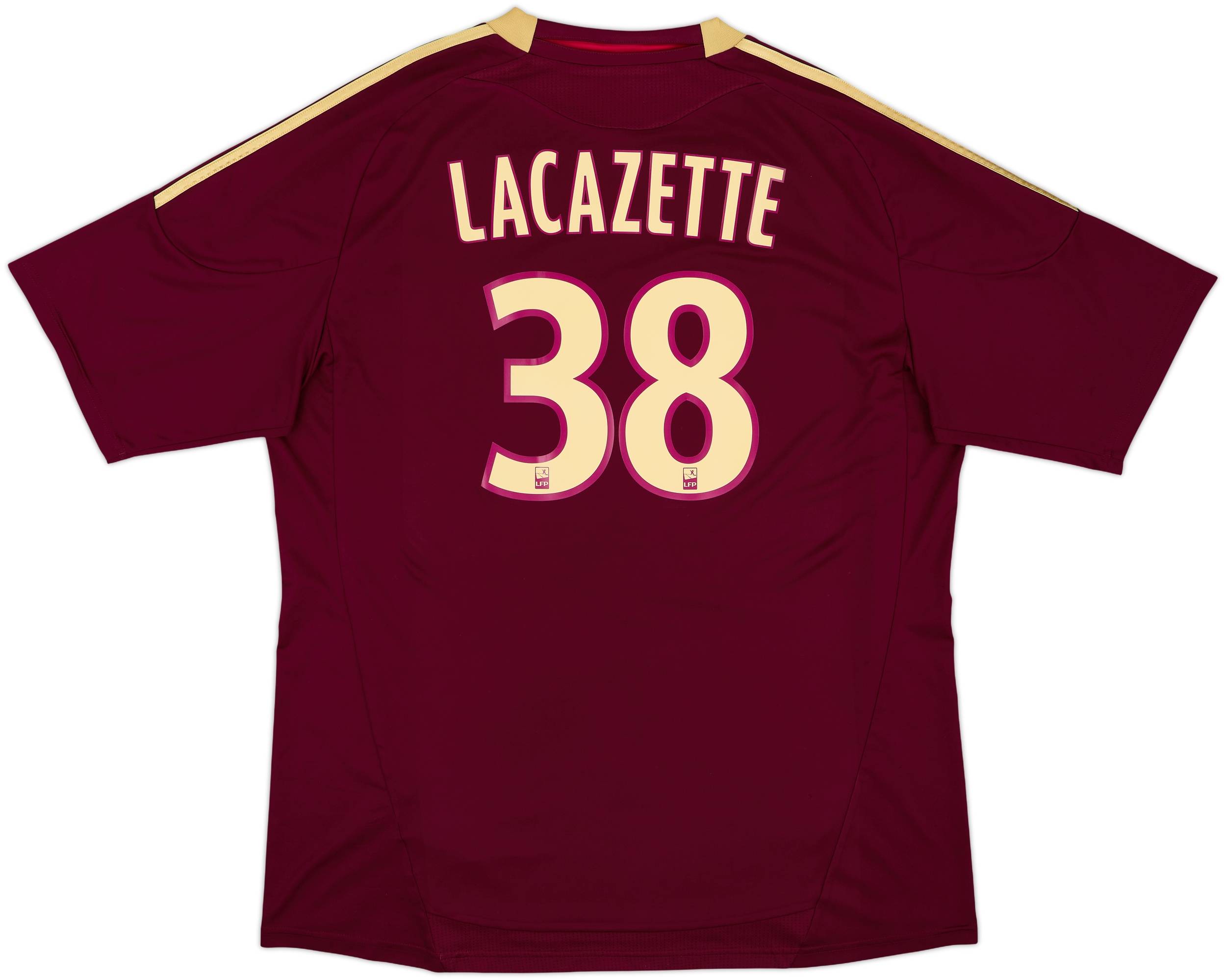 2010-11 Lyon Away Shirt Lacazette #38 - 4/10 - (XL)