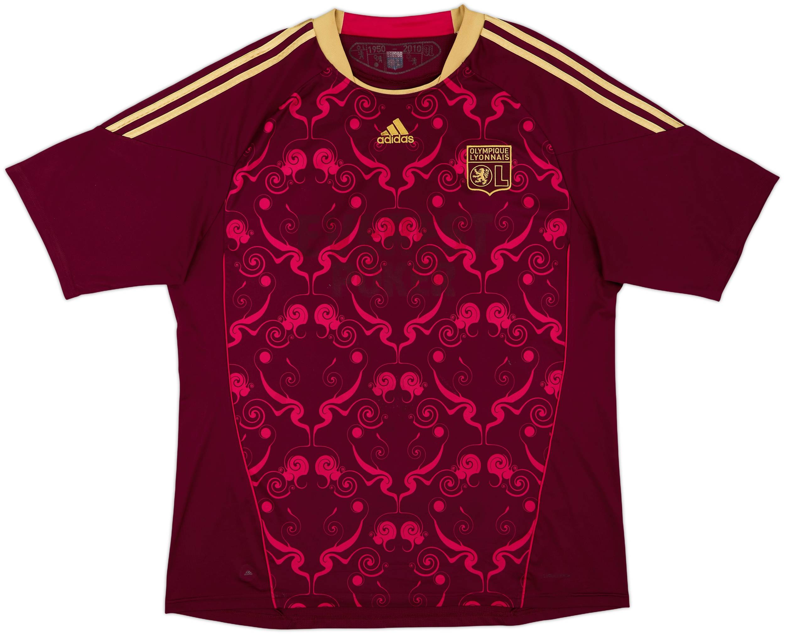 2010-11 Lyon Away Shirt Lacazette #38 - 4/10 - (XL)