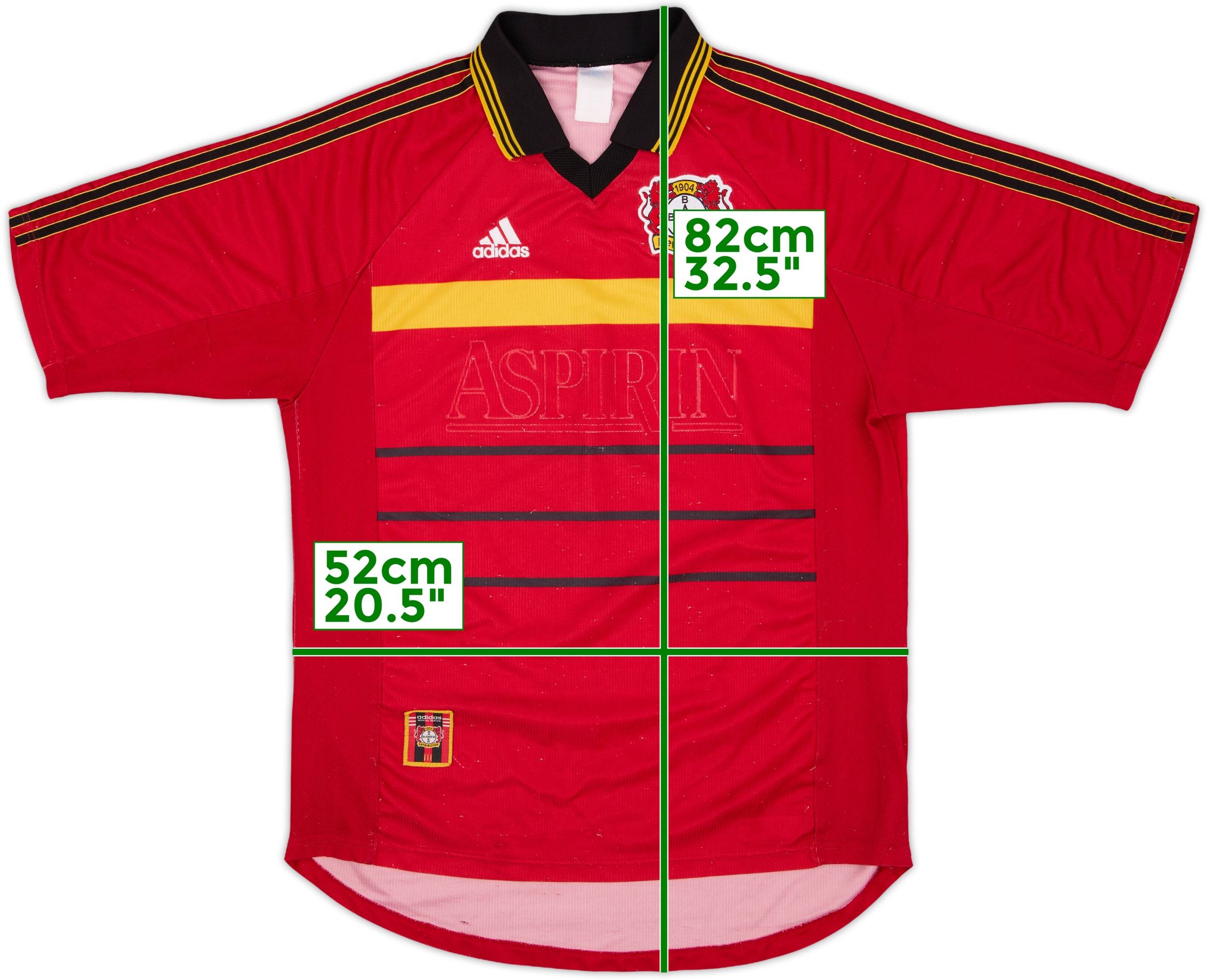 1998-00 Bayer Leverkusen Home Shirt #14 - 3/10 - (L)