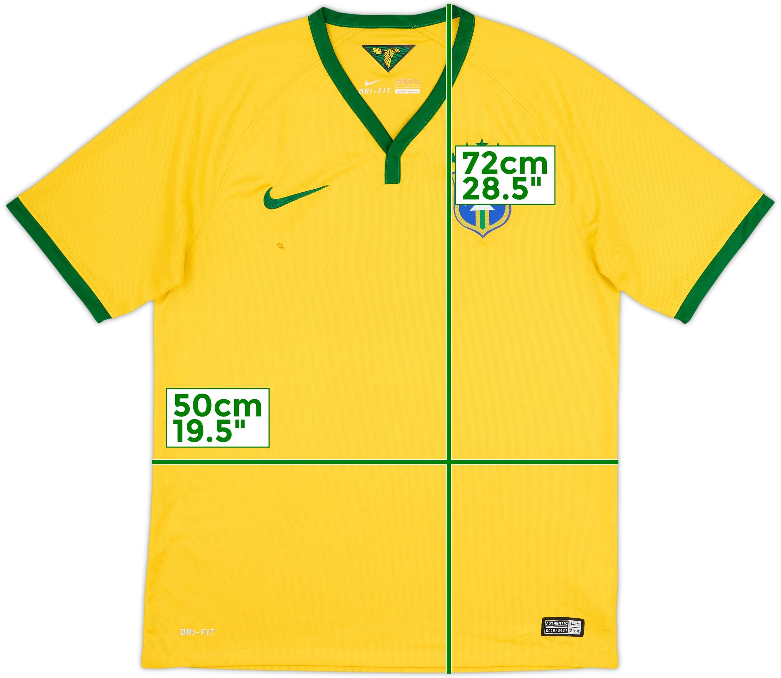 2014-15 Brazil Home Shirt - 4/10 - (M)