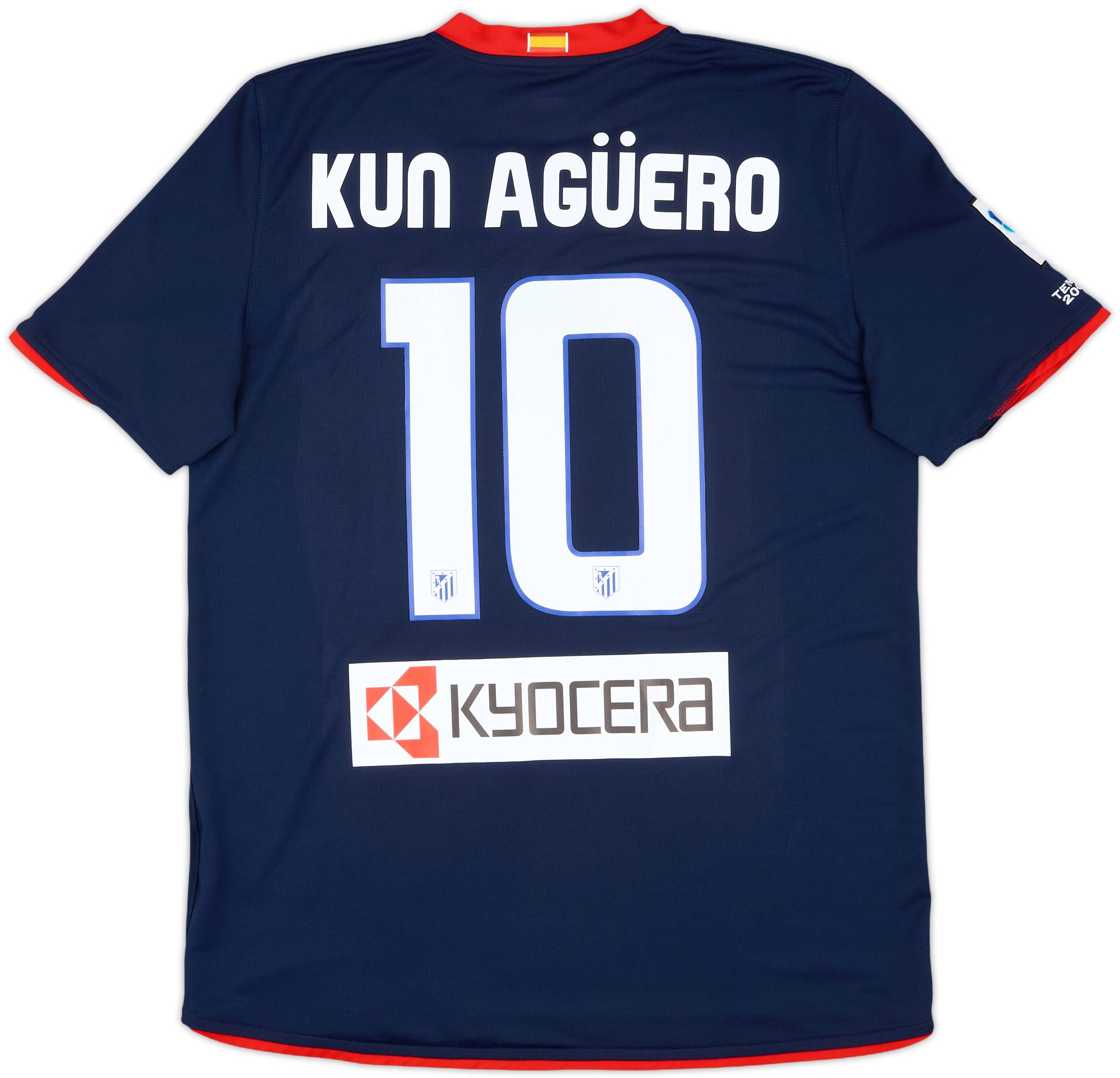 2008-09 Atletico Madrid Away Shirt Kun Aguero #10 - 9/10 - (L)