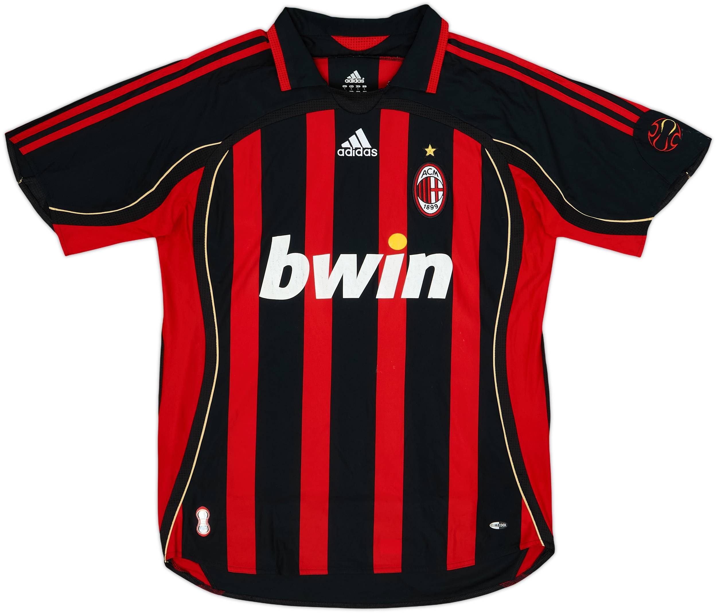 2006-07 AC Milan Home Shirt Maldini #3 - 6/10 - (L)