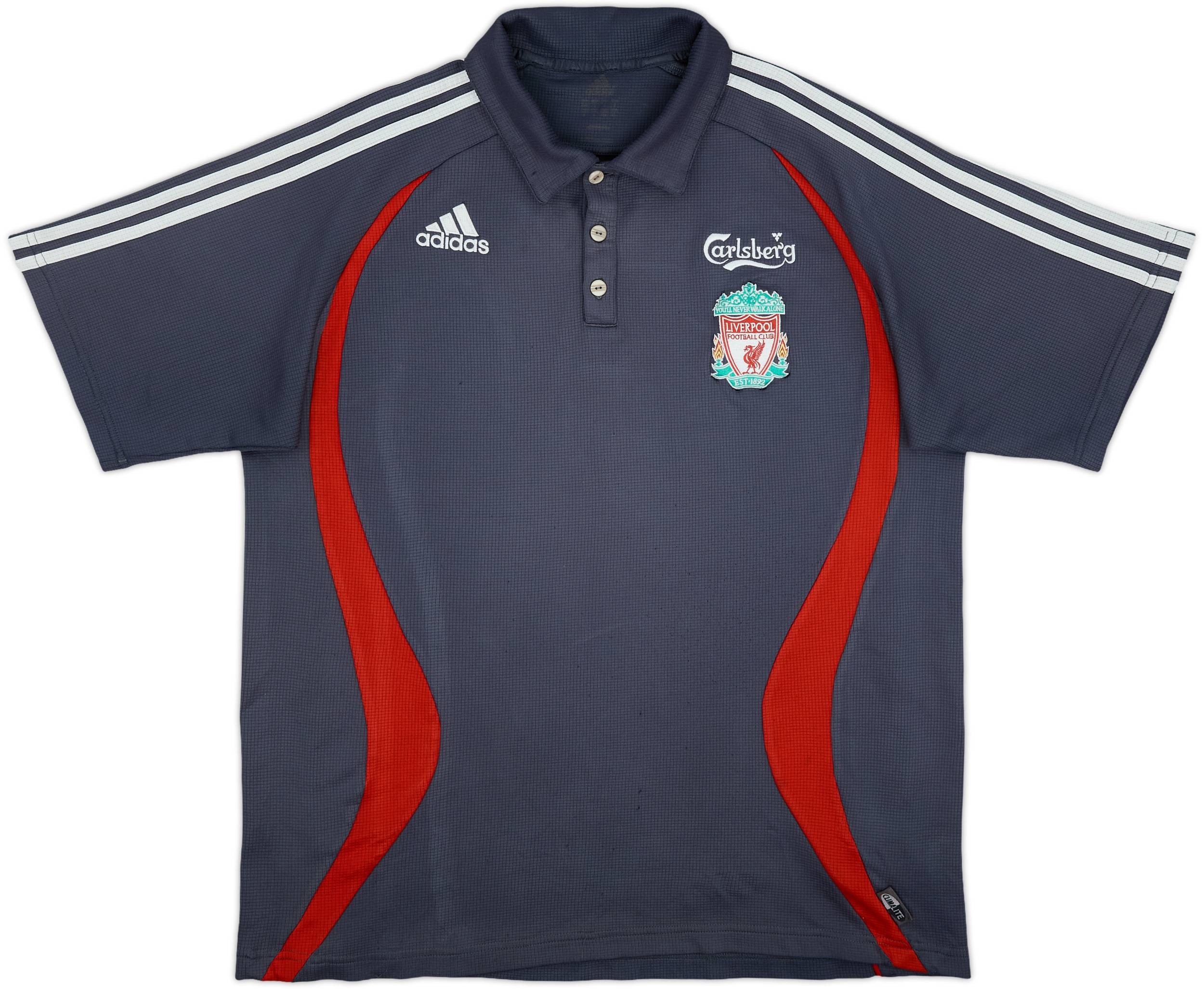 2006-07 Liverpool adidas Polo Shirt - 5/10 - (L)