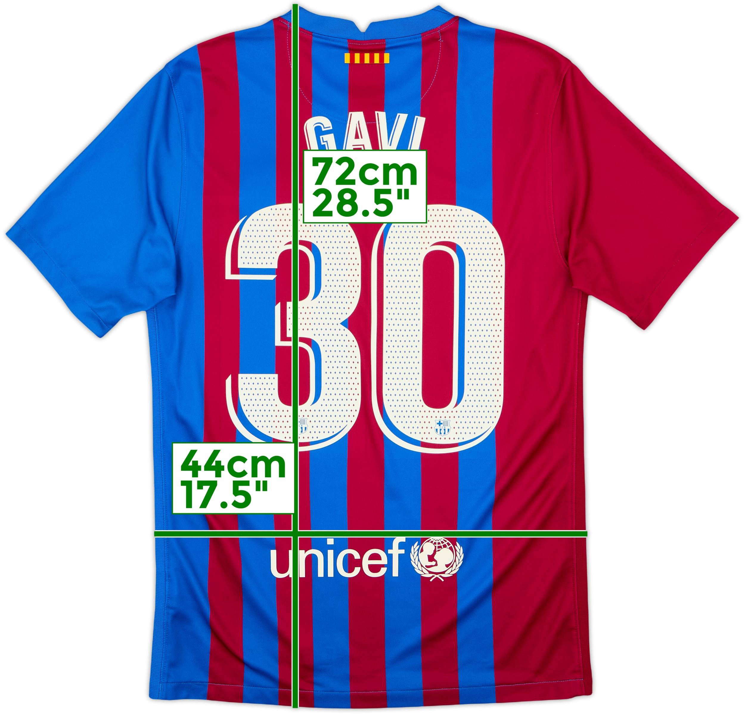 2021-22 Barcelona Home Shirt Gavi #30 - 10/10 - (S)