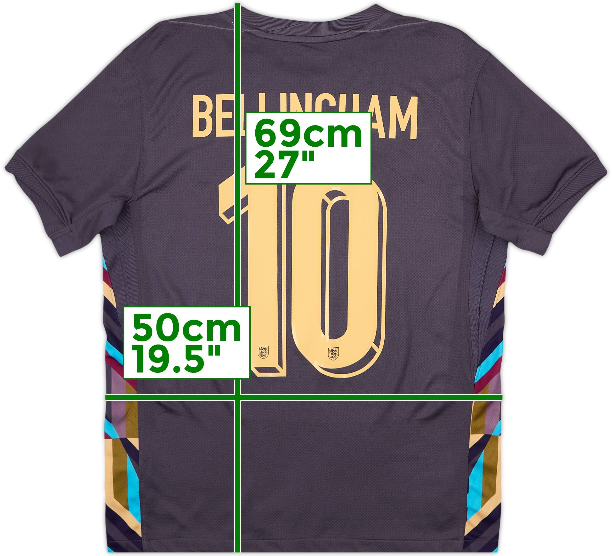 2024-25 England Away Shirt Bellingham #10 - 8/10 - (S)