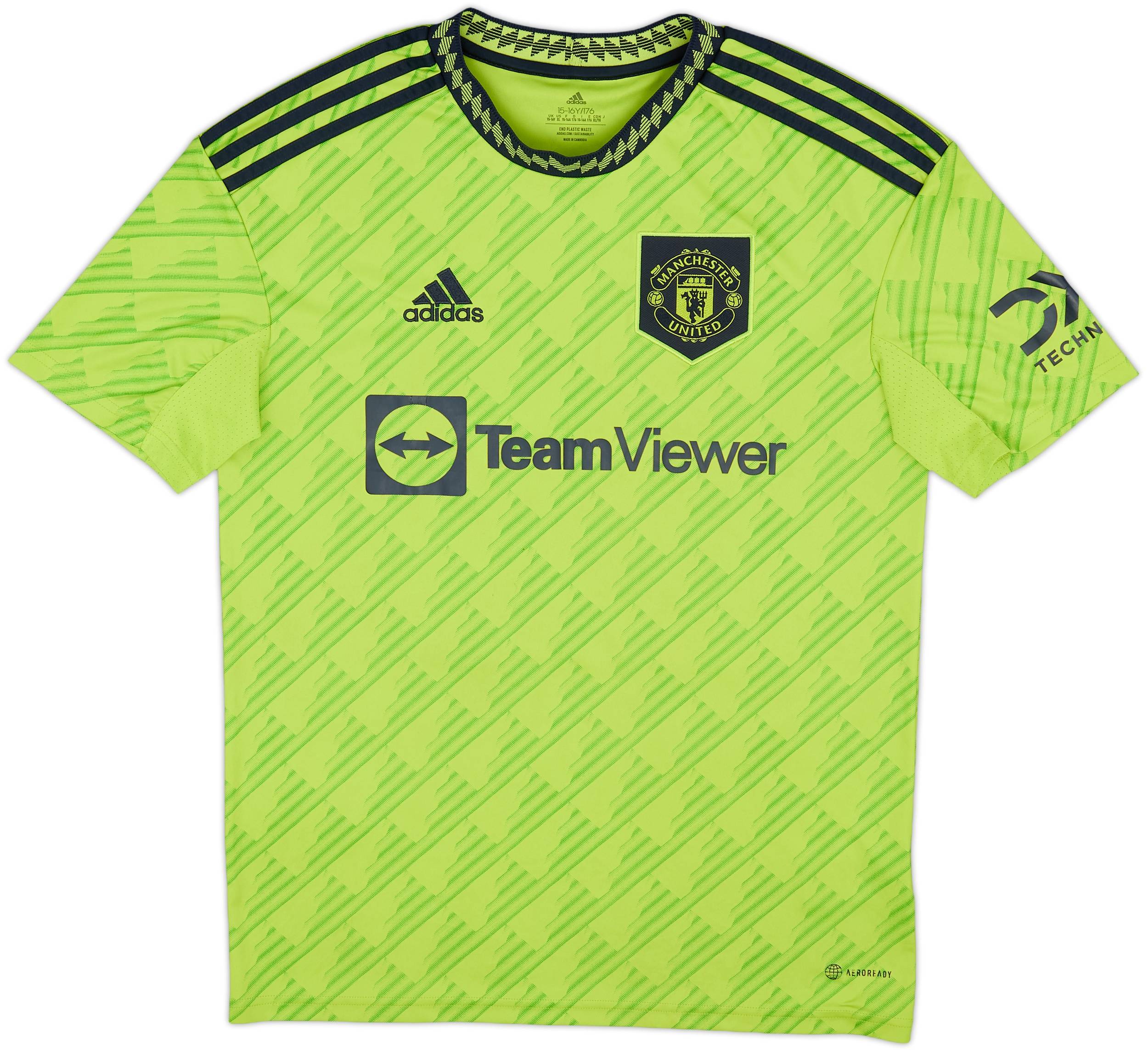 2022-23 Manchester United Third Shirt Sancho #25 - 5/10 - (XL.Boys)