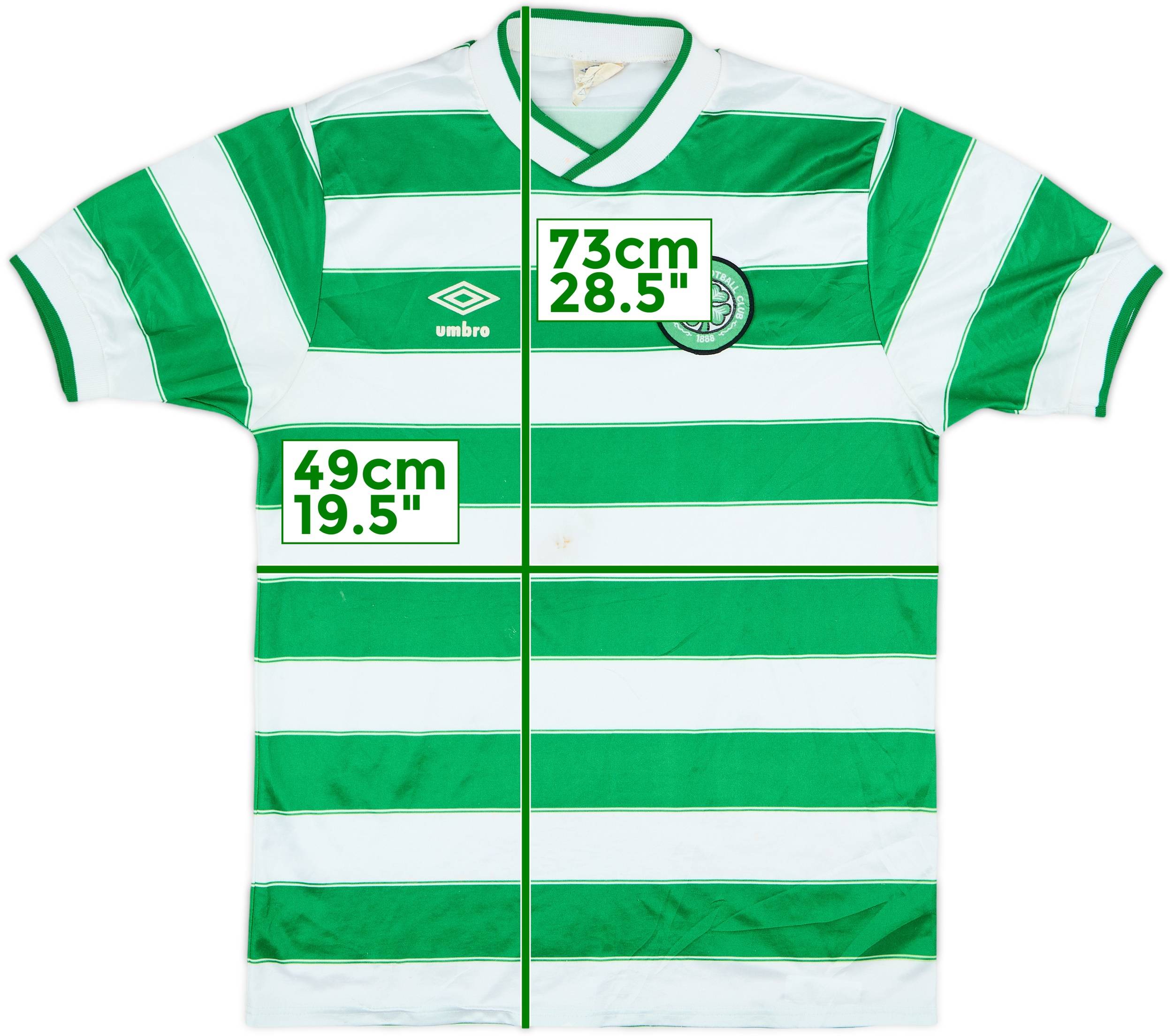 Celtic FC Umbro シャツ 1985-87 Celtic Home Shirt - 5/10 - (M)