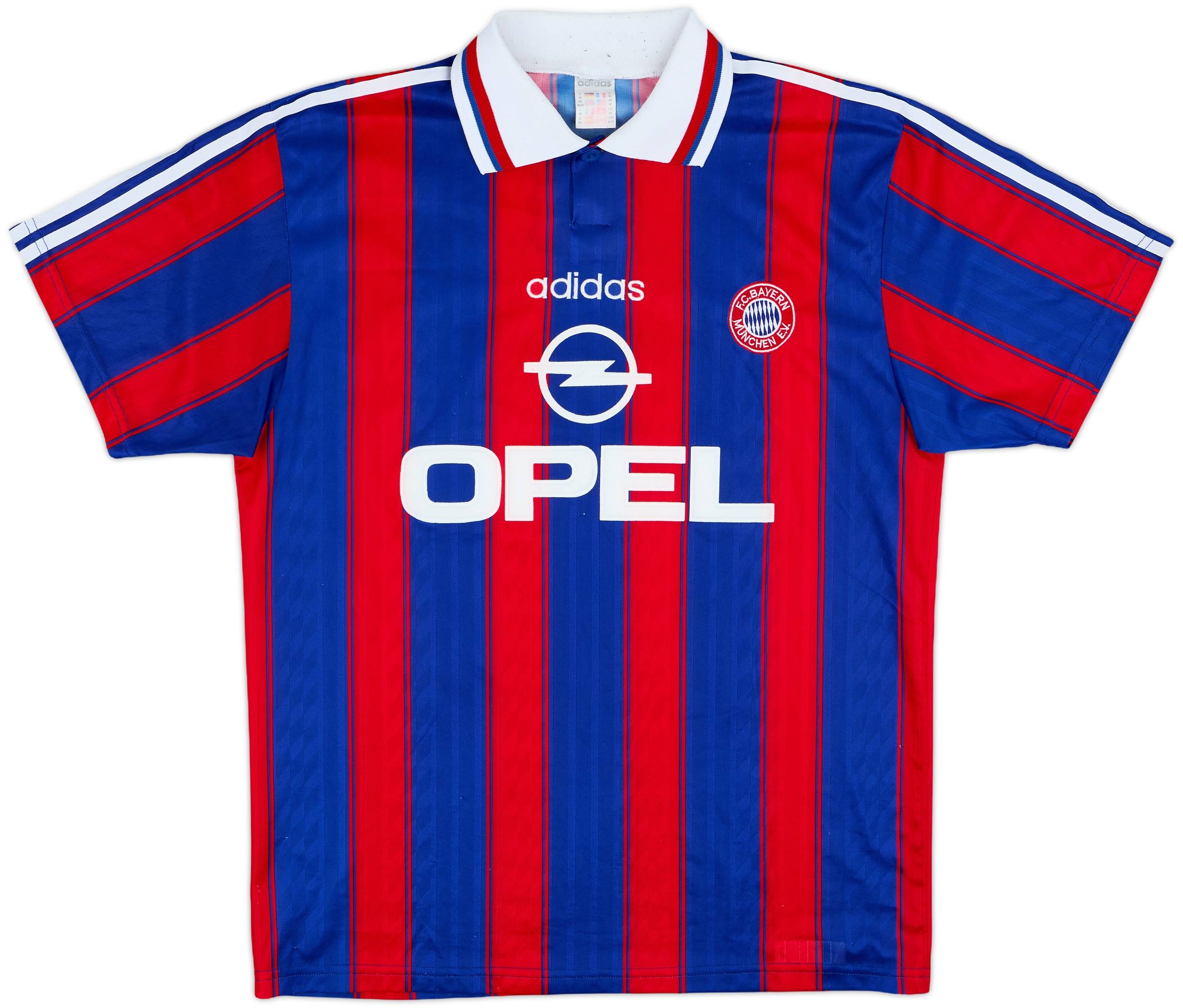 1995-97 Bayern Munich Squad Signed Home Shirt - 7/10 - (M)