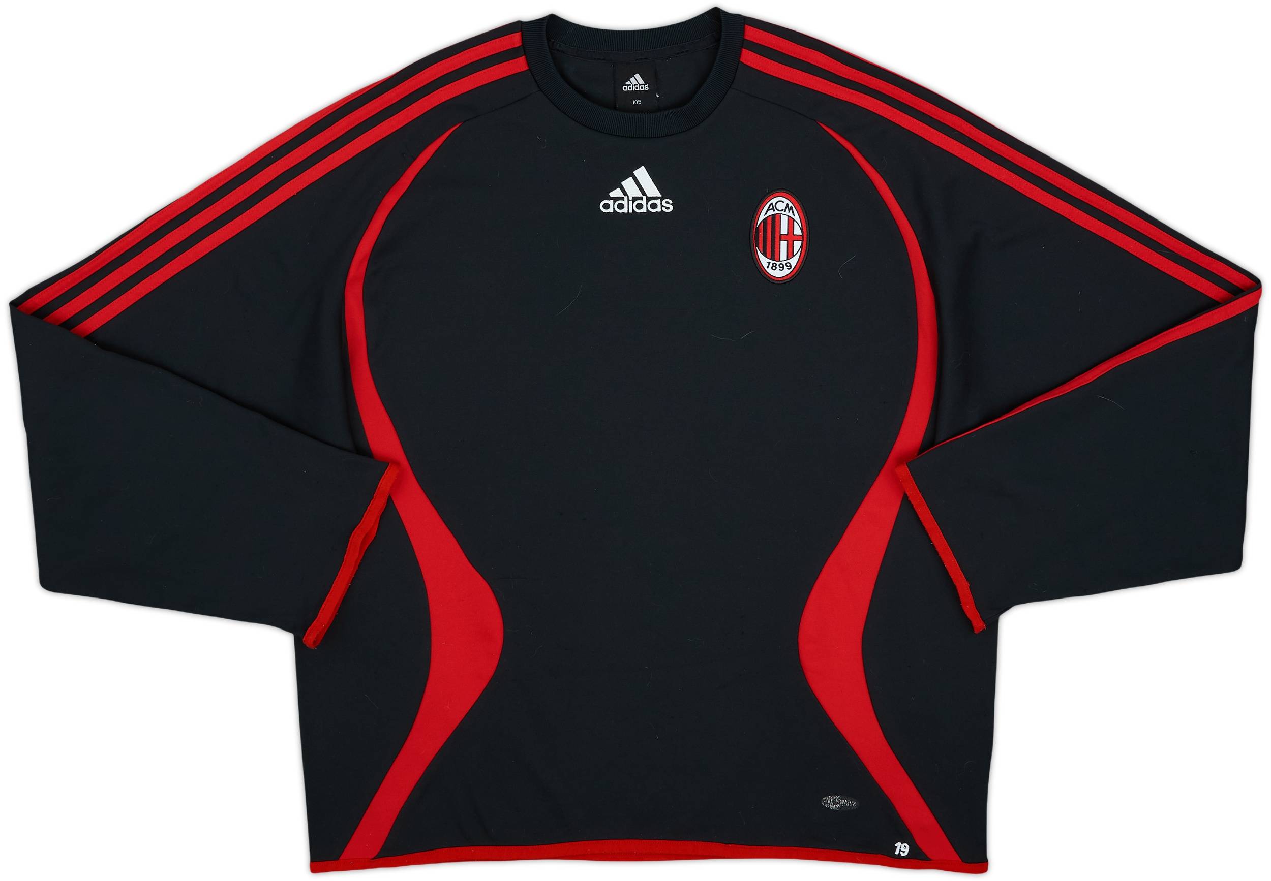 2006-07 AC Milan adidas Sweat Top - 6/10 - (XL)