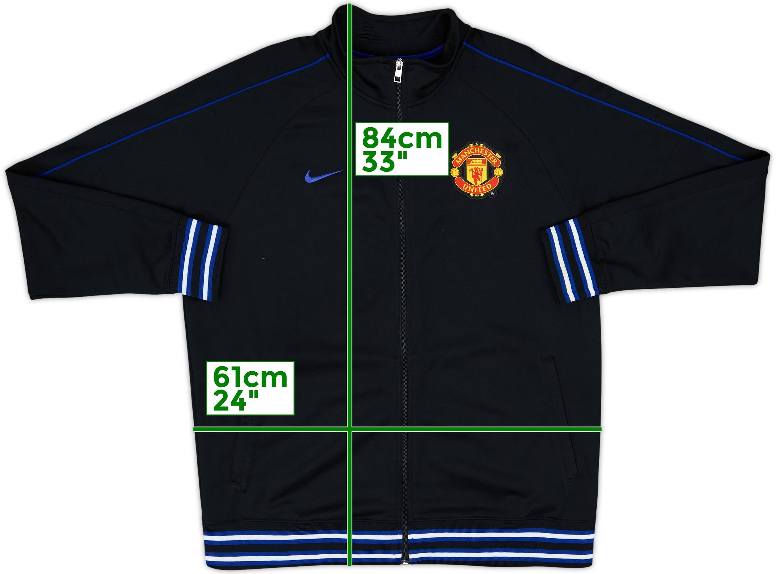 2011-12 Manchester United Nike Track Jacket - 8/10 - (XL)