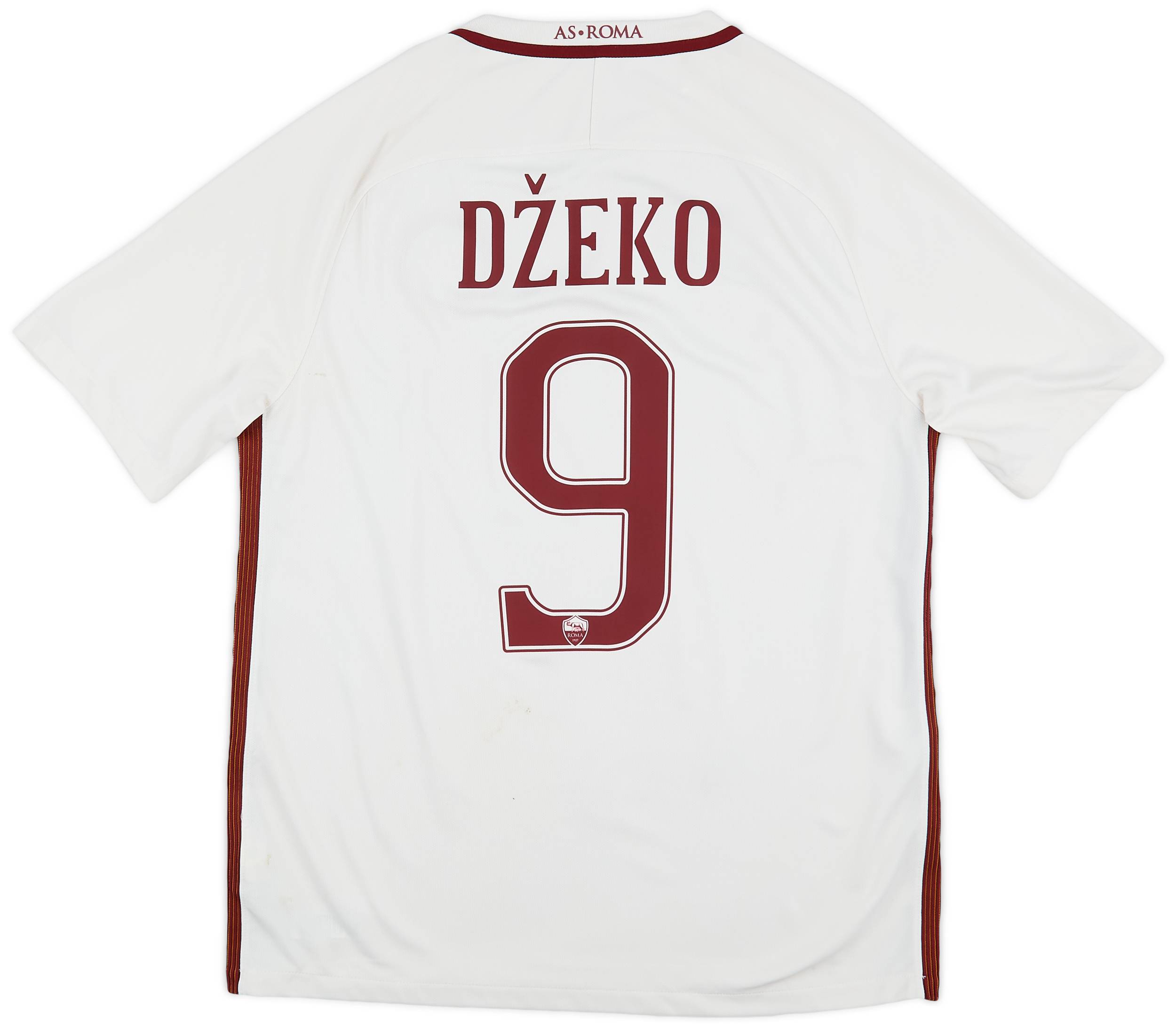 2016-17 Roma Away Shirt Dzeko #9 - 6/10 - (L)