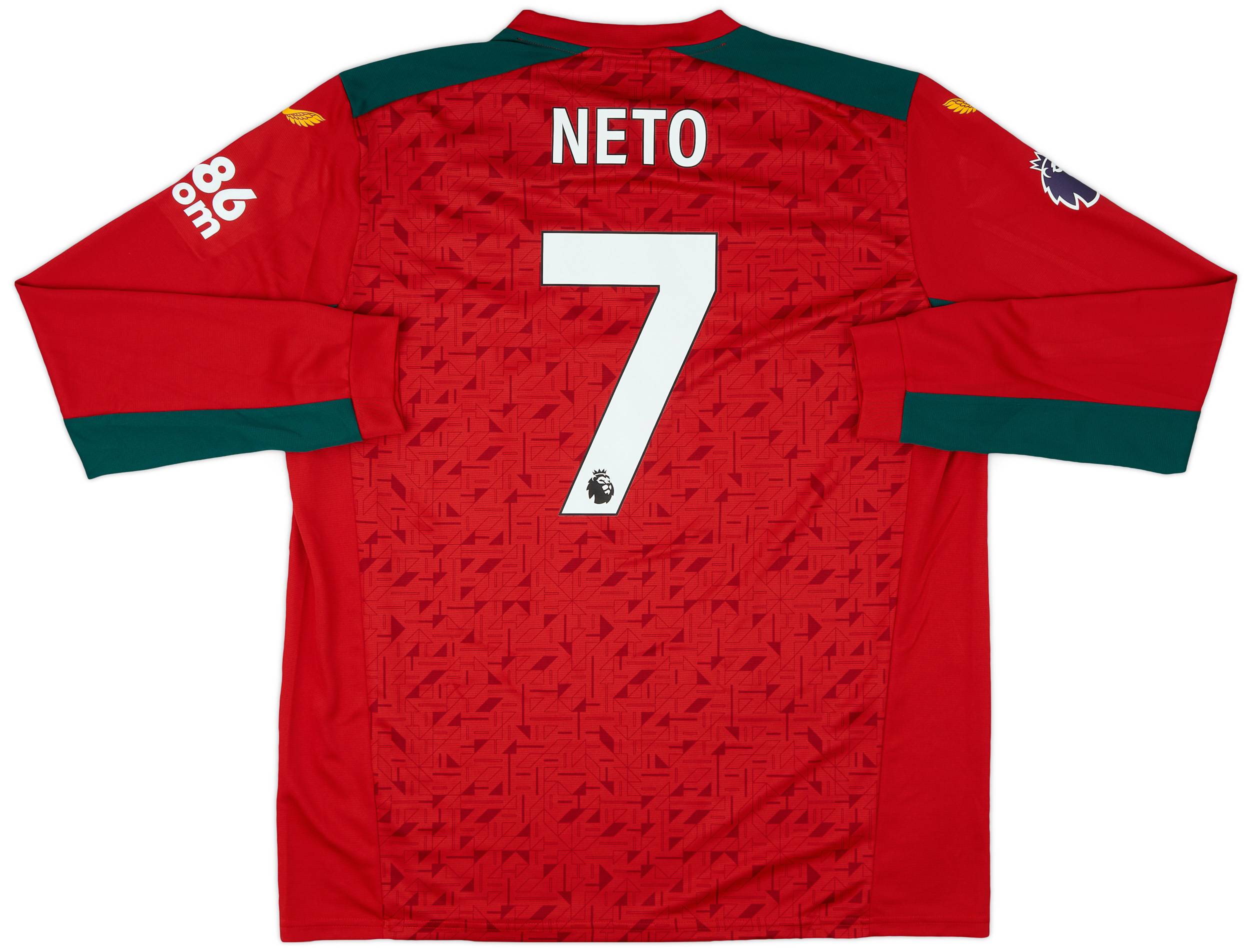 2023-24 Wolves Away L/S Shirt Neto #7 (XXL)