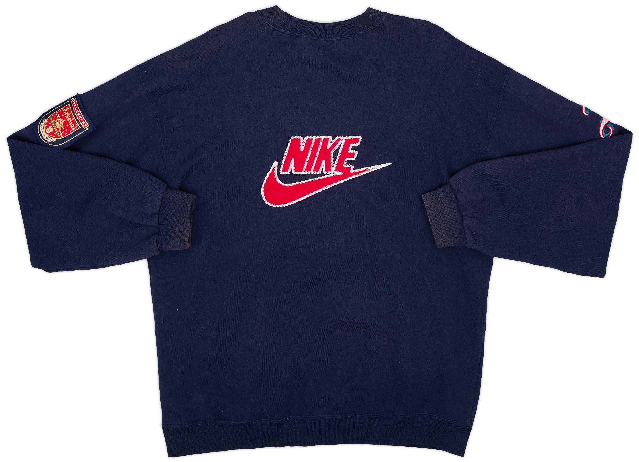 1995-96 Arsenal Nike Sweat Top - 9/10 - (L)
