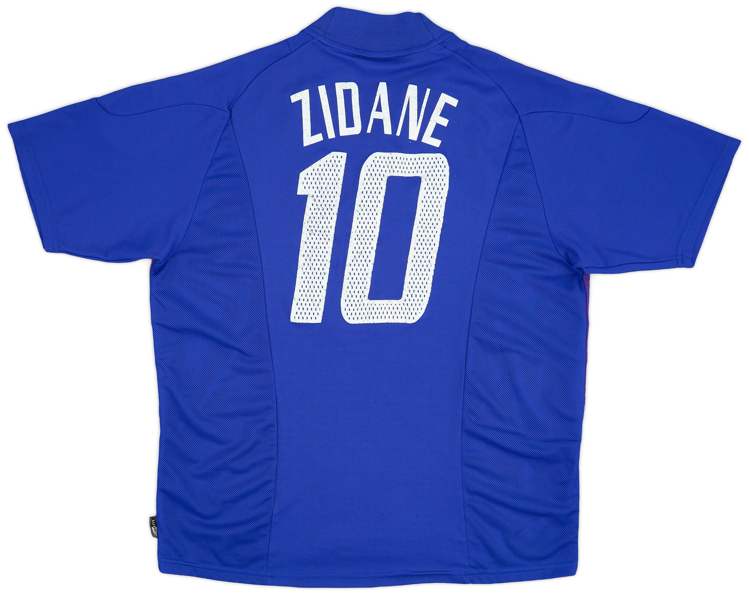 2002-04 France Home Shirt Zidane #10 - 6/10 - (XL)