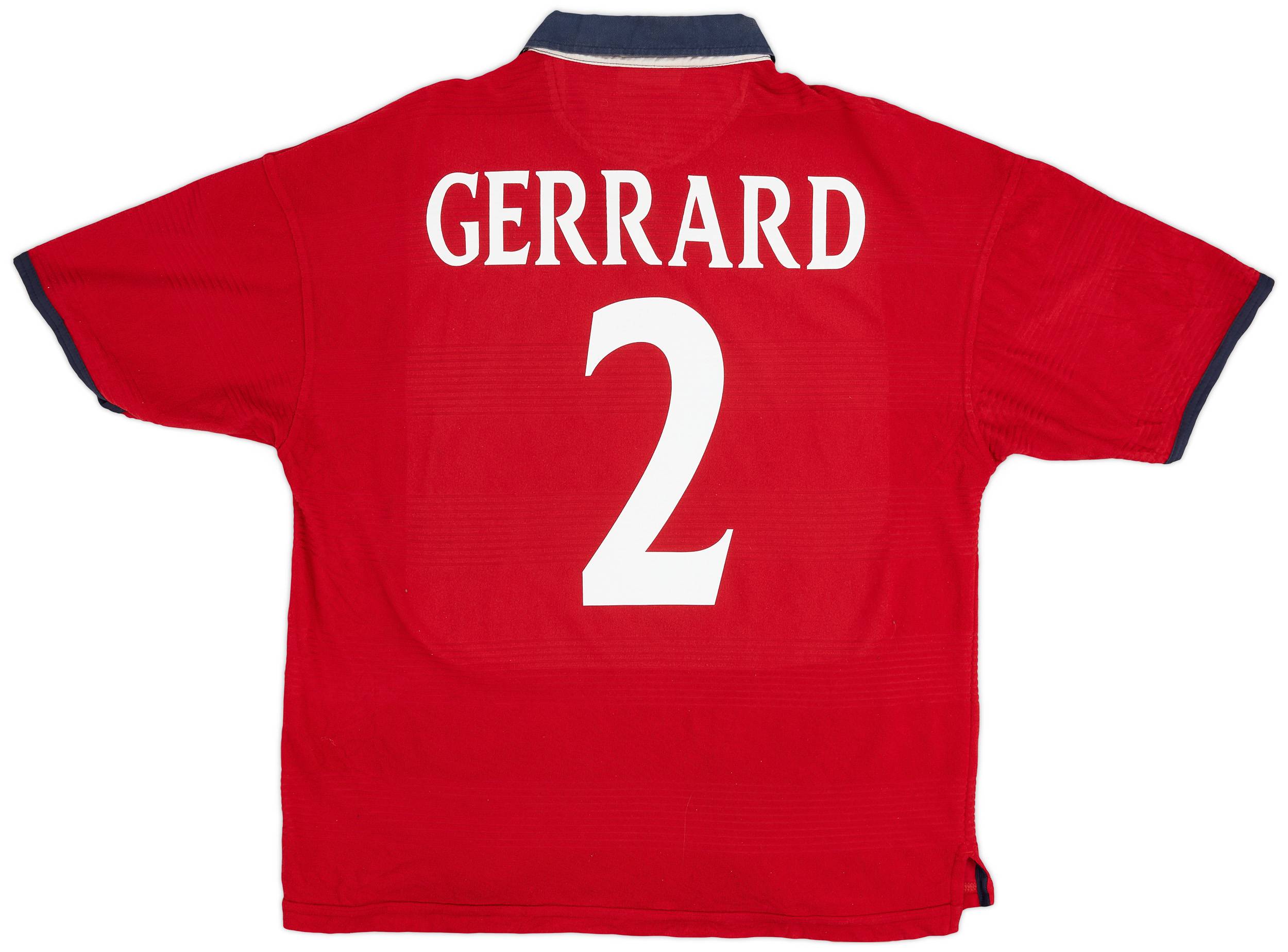 1999-01 England Away Shirt Gerrard #2 - 6/10 - (L)
