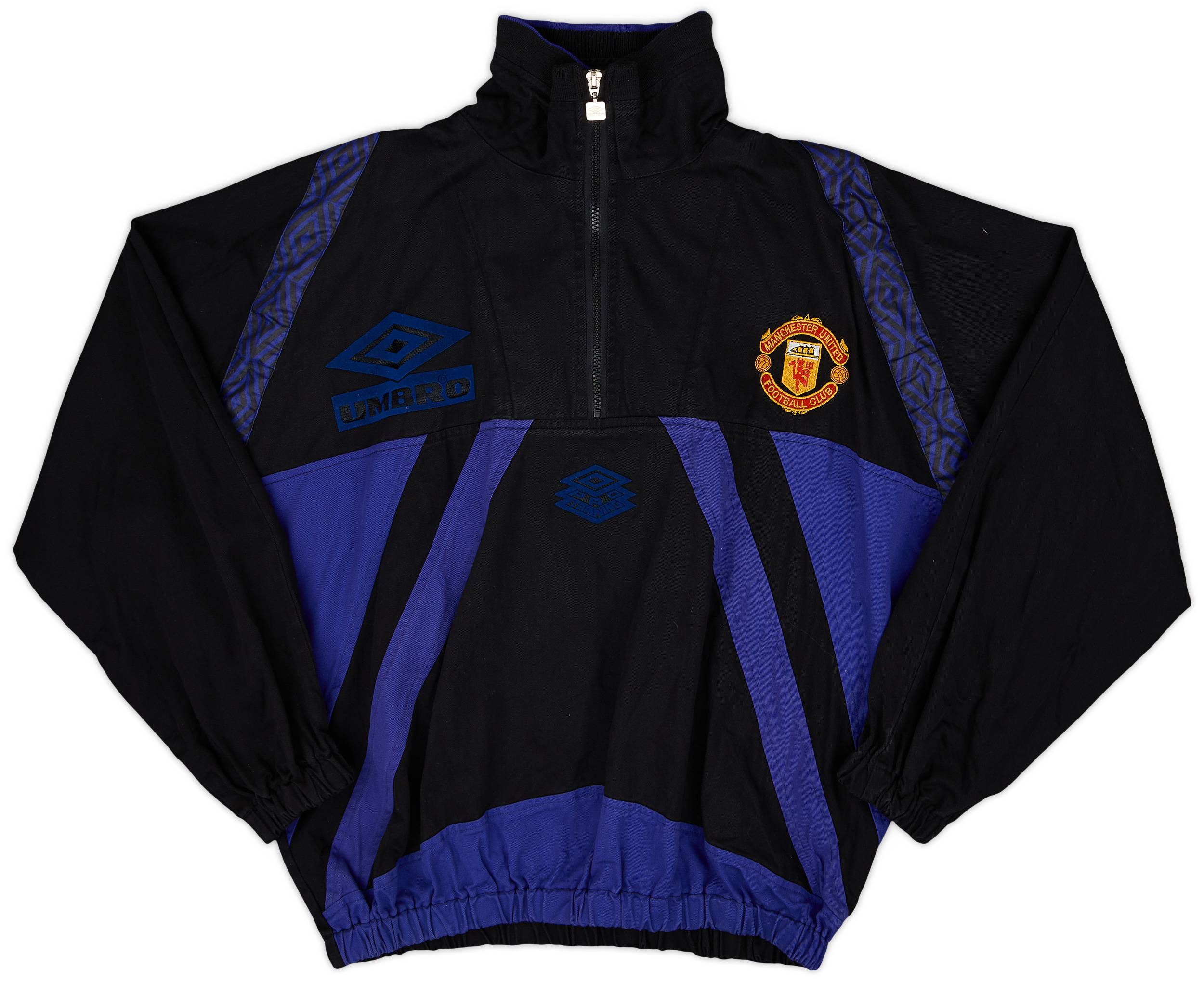 1996-97 Manchester United 1/4 Zip Drill Top - 8/10 - (L)