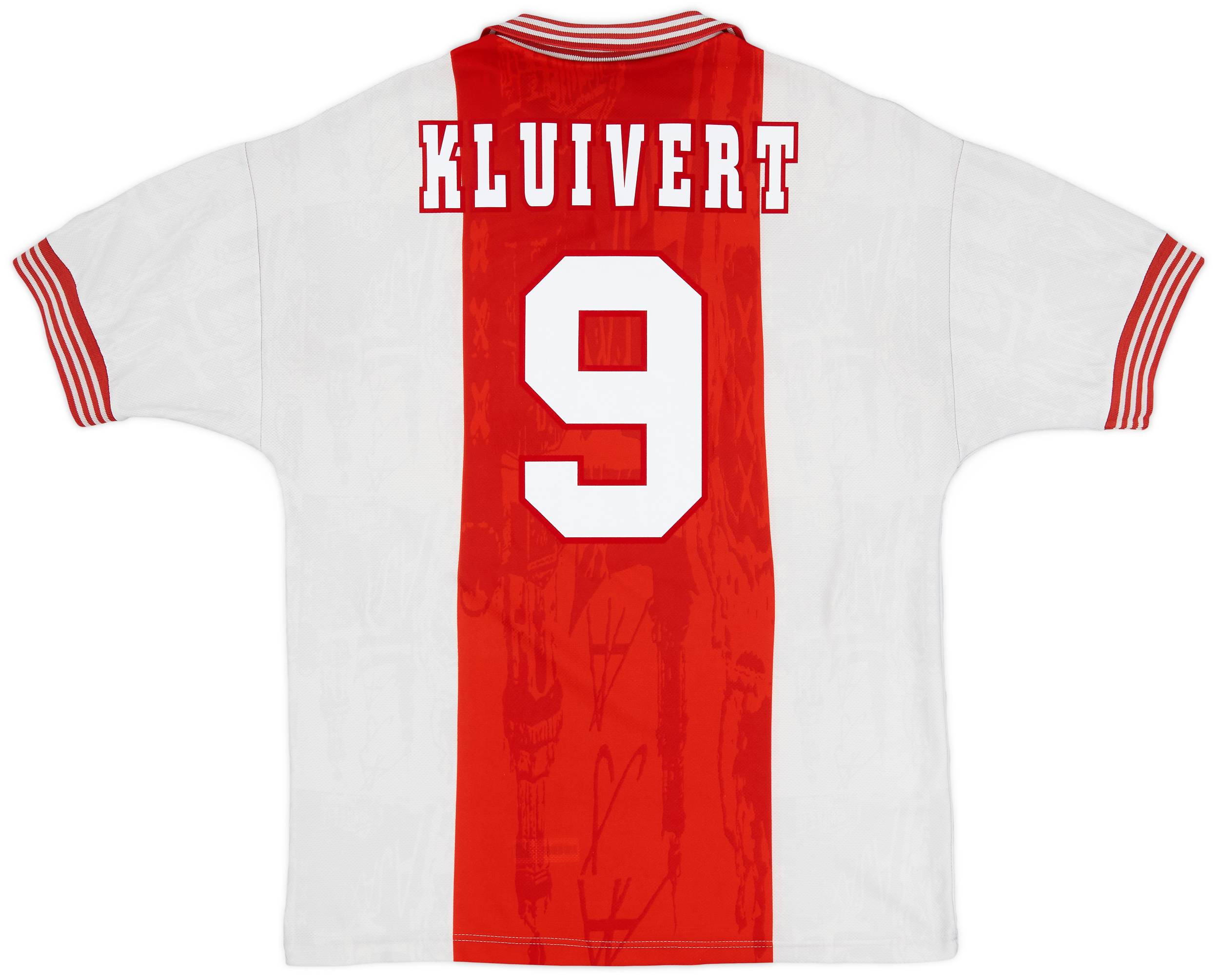 1996-97 Ajax Home Shirt Kluivert #9 - 7/10 - (L)