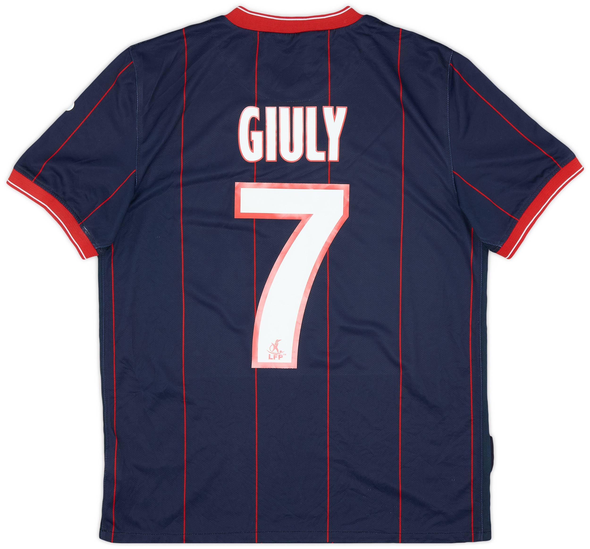 2009-10 Paris Saint-Germain Home Shirt Giuly #7 - 8/10 - (M)