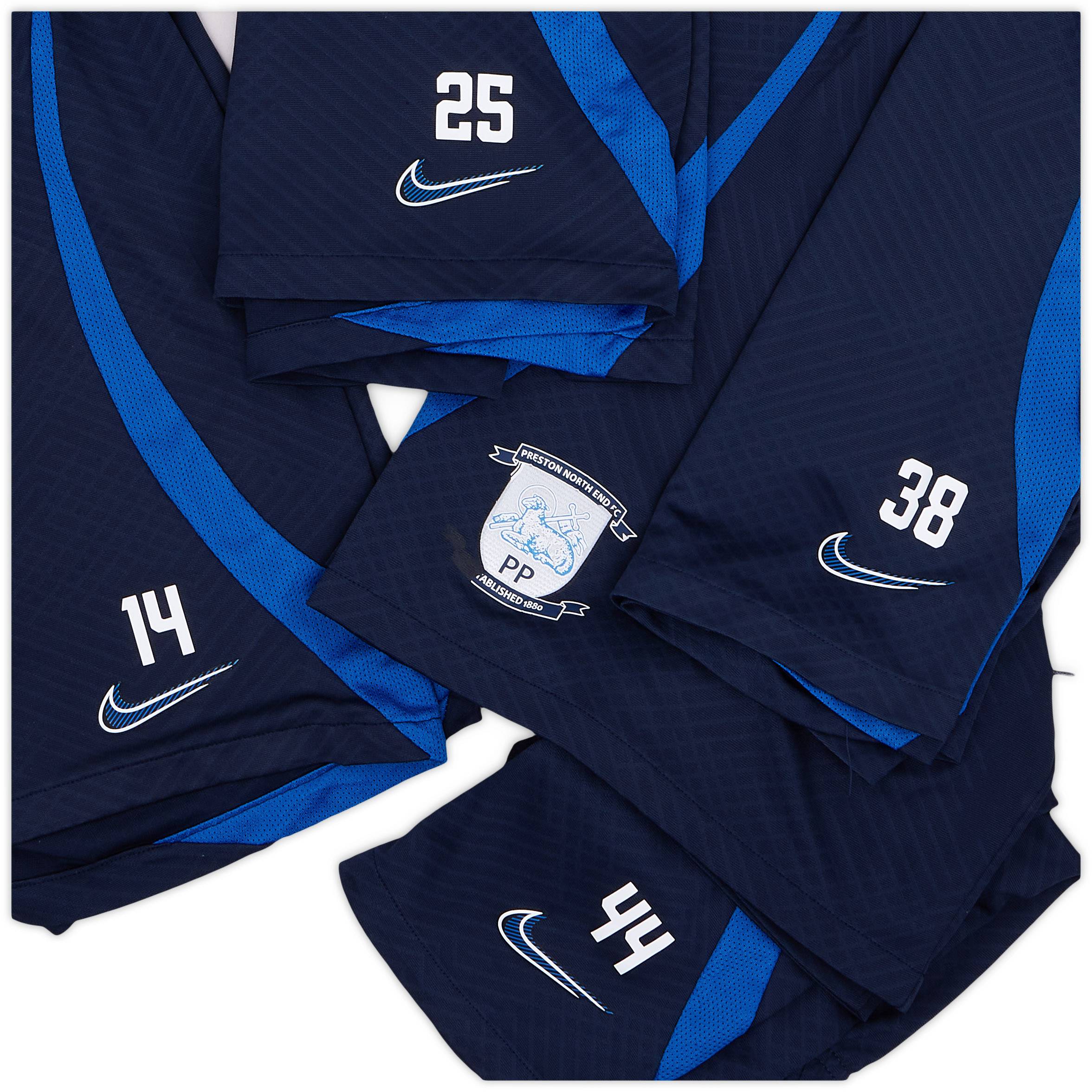 2022-23 Preston North End Player Issue Training Shorts # - 7/10
