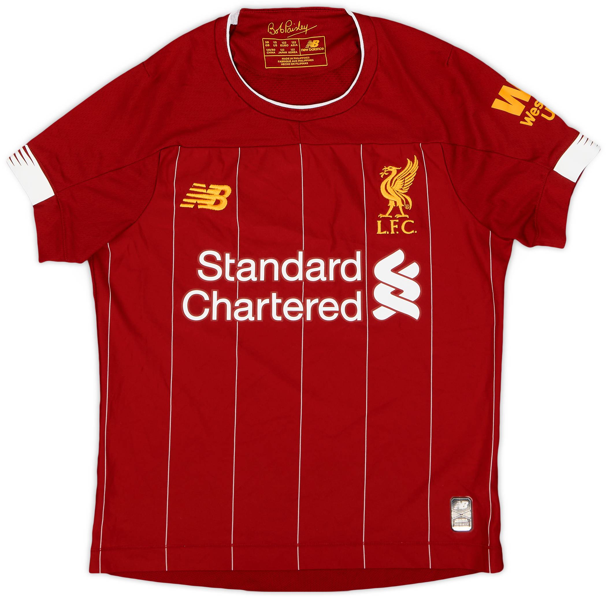 2019-20 Liverpool Home Shirt - 9/10 - (S.Boys)