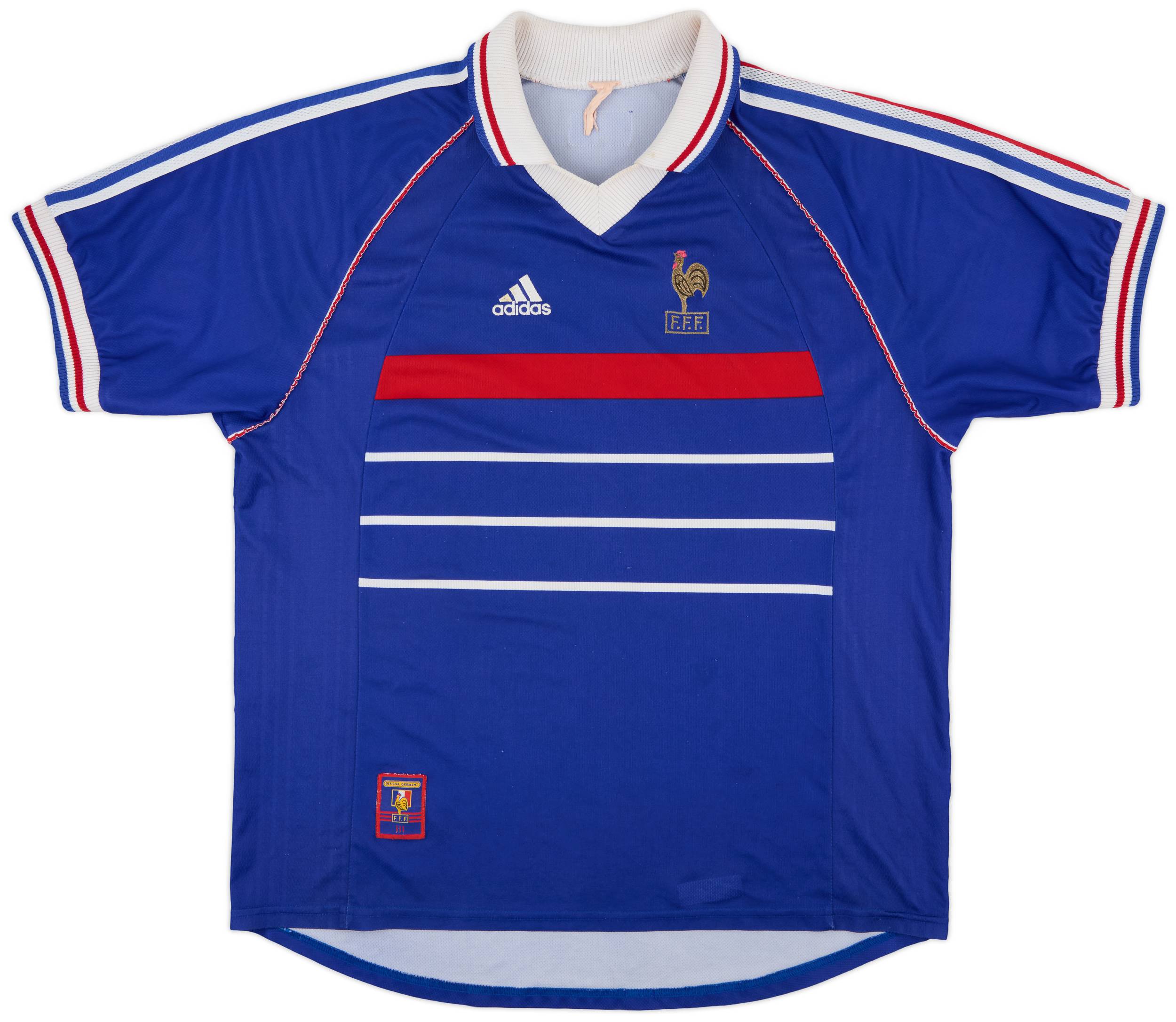 1998-00 France Home Shirt - 8/10 - (XL)
