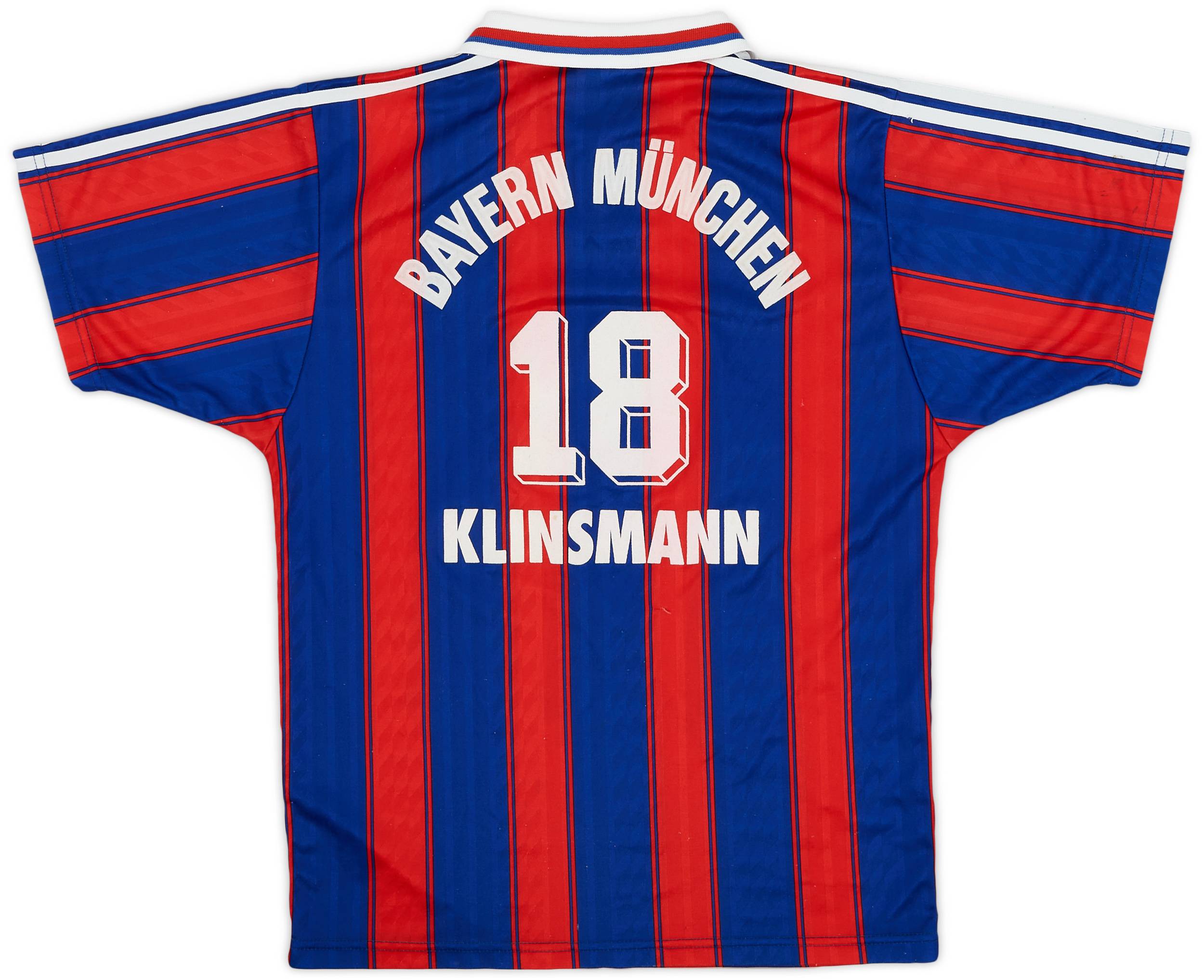 1995-97 Bayern Munich Home Shirt Klinsmann #18 - 7/10 - (S)
