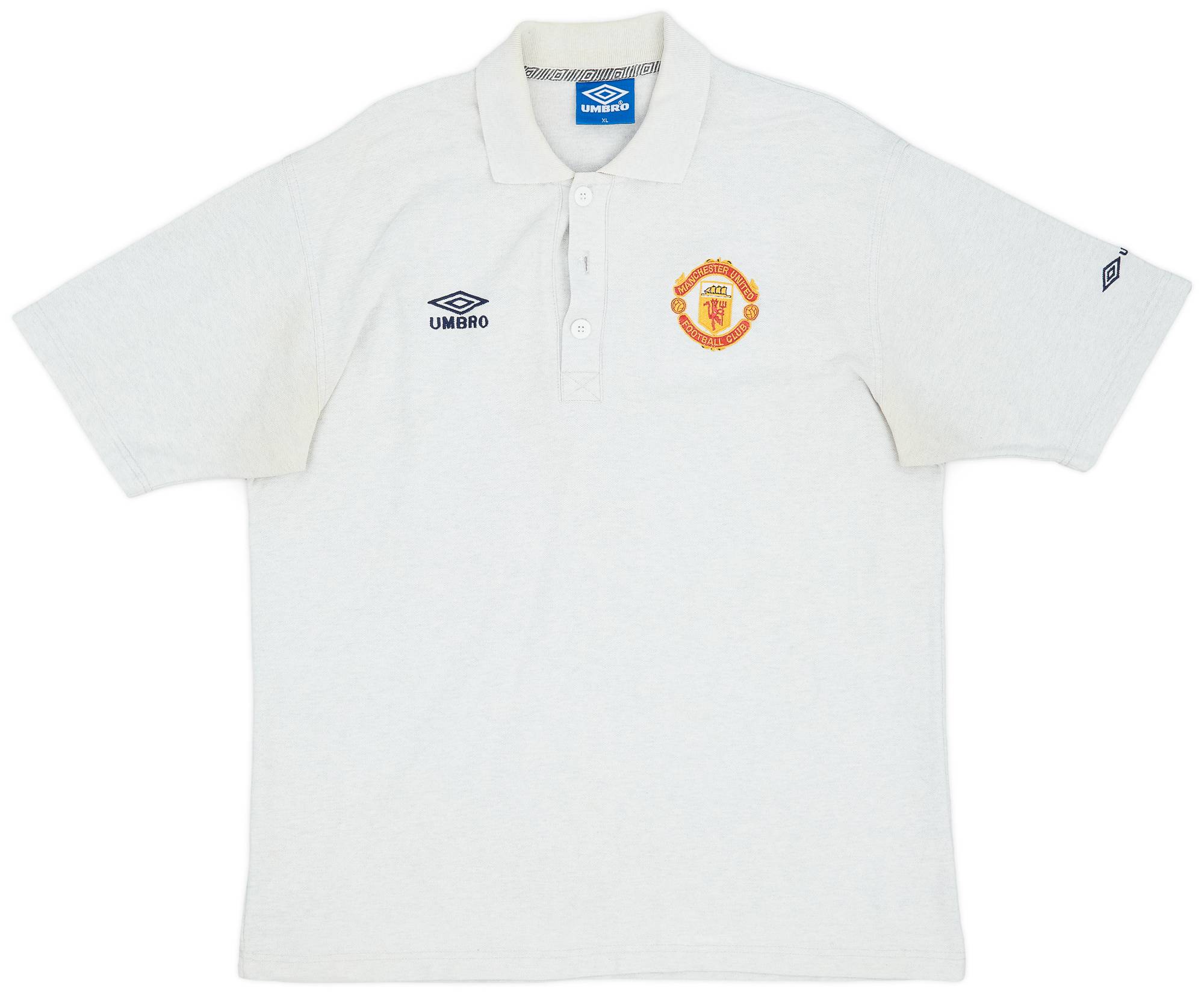 1996-97 Manchester United Umbro Polo Shirt - 7/10 - (XL)