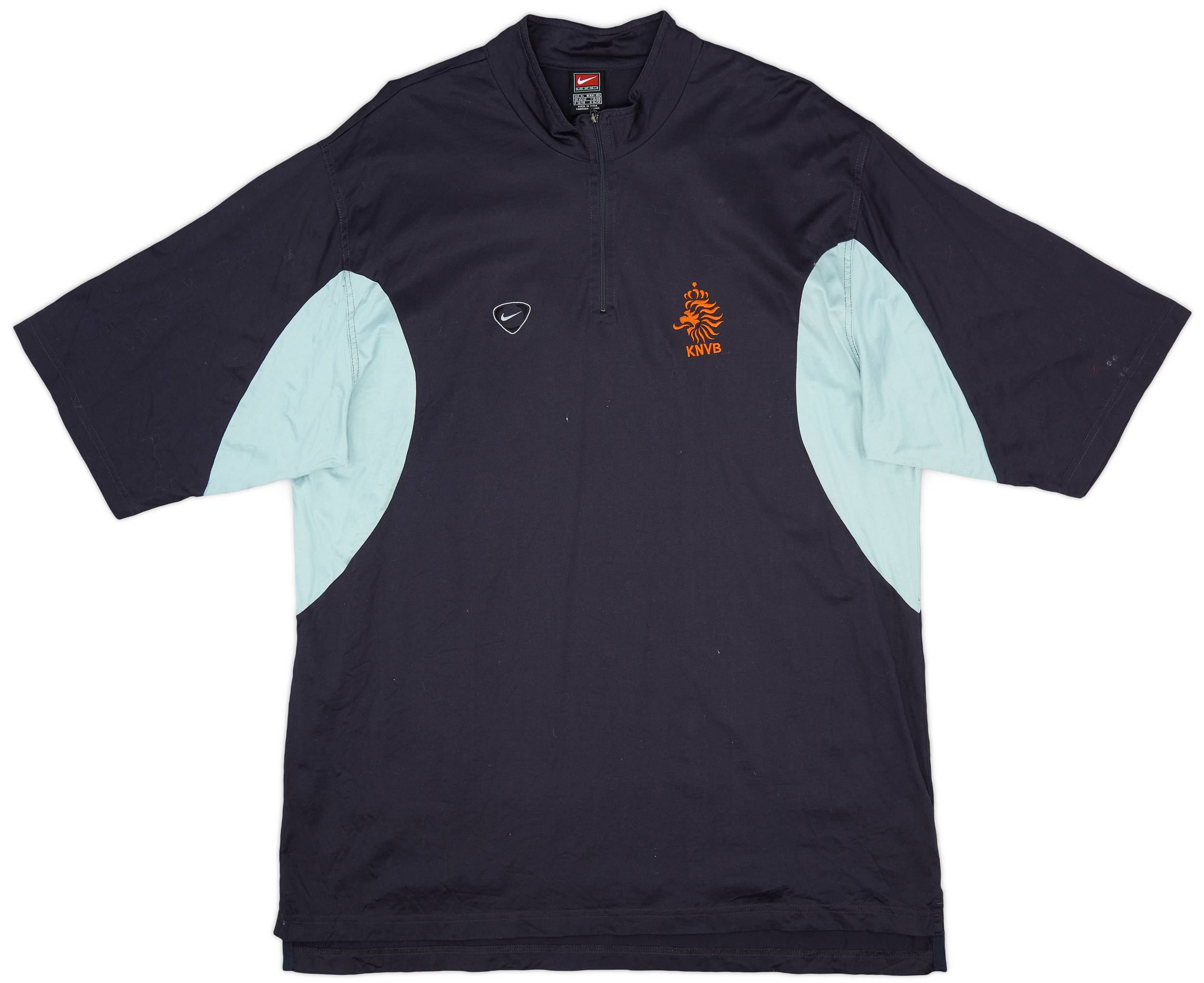 2002-04 Netherlands Nike 1/4 Zip Training Top - 8/10 - (XL)