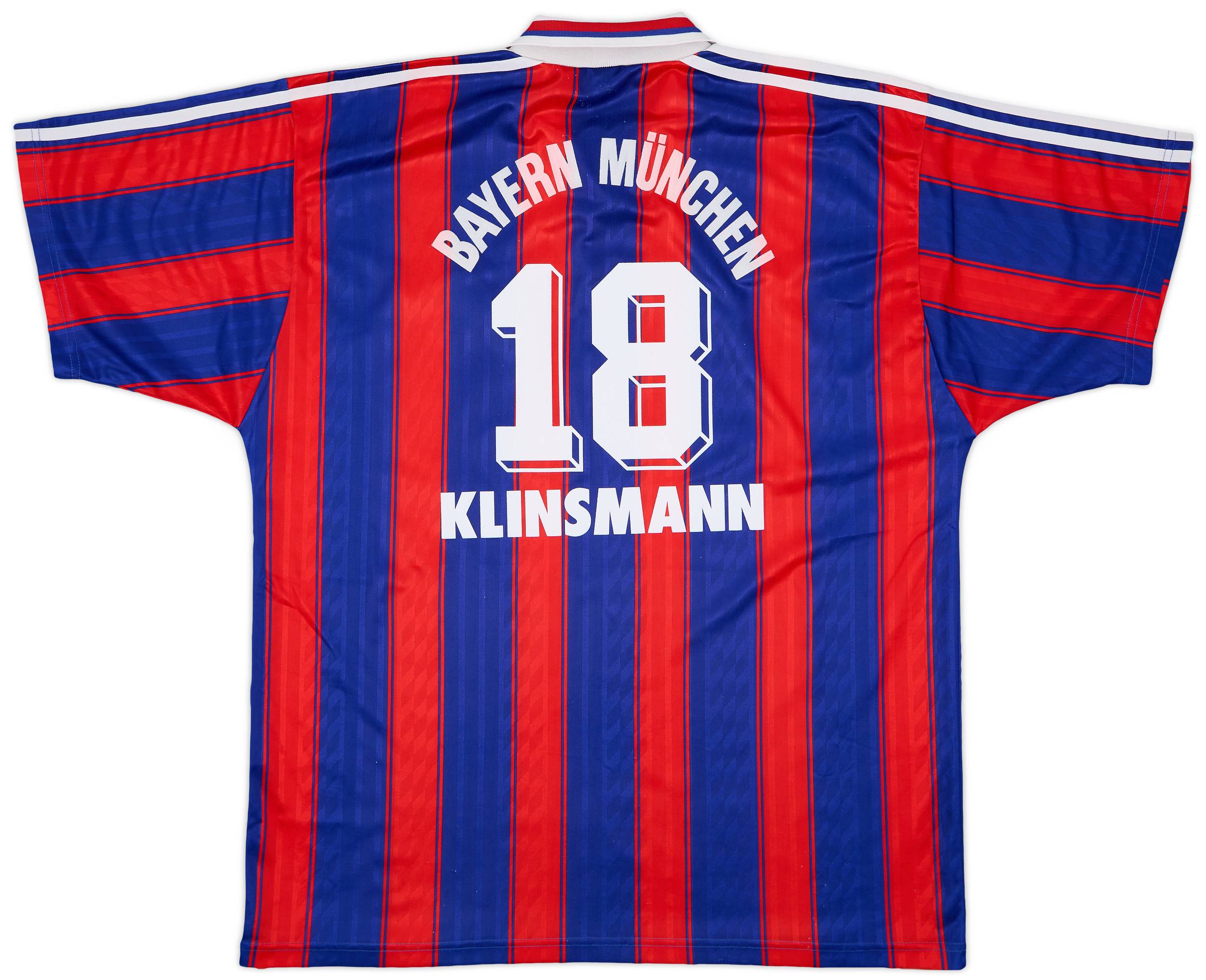 1995-97 Bayern Munich Home Shirt Klinsmann #18 - 7/10 - (XL)