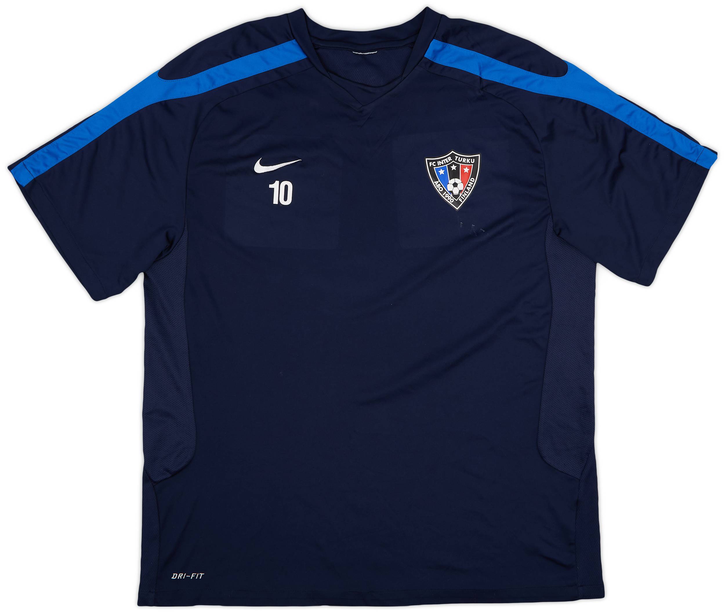 2010s Inter Turku Nike Player Issue Training Shirt #10 - 7/10 - (XL)